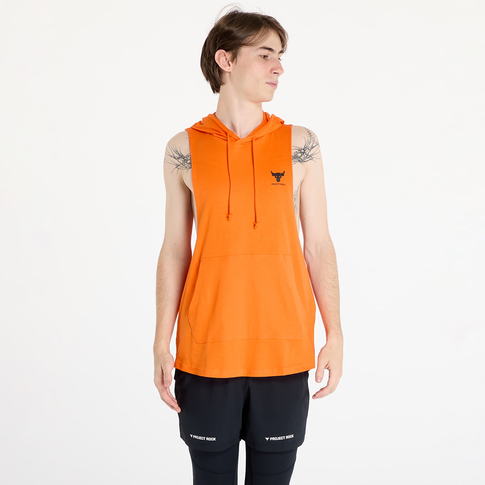 Pánská trička Under Armour Project Rock SL HD Payoff Top Team Orange/ Black