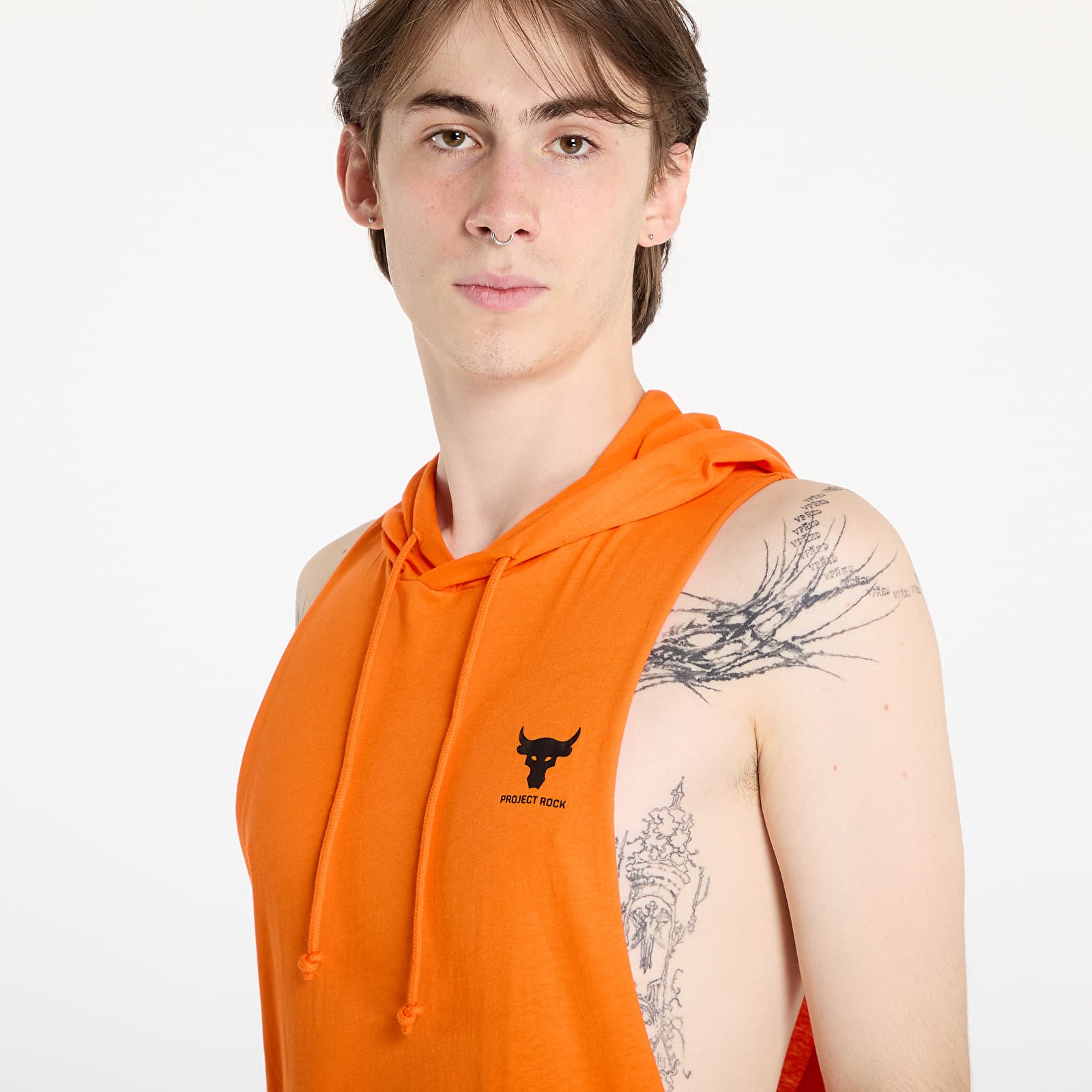Pánská trička Under Armour Project Rock SL HD Payoff Top Team Orange/ Black