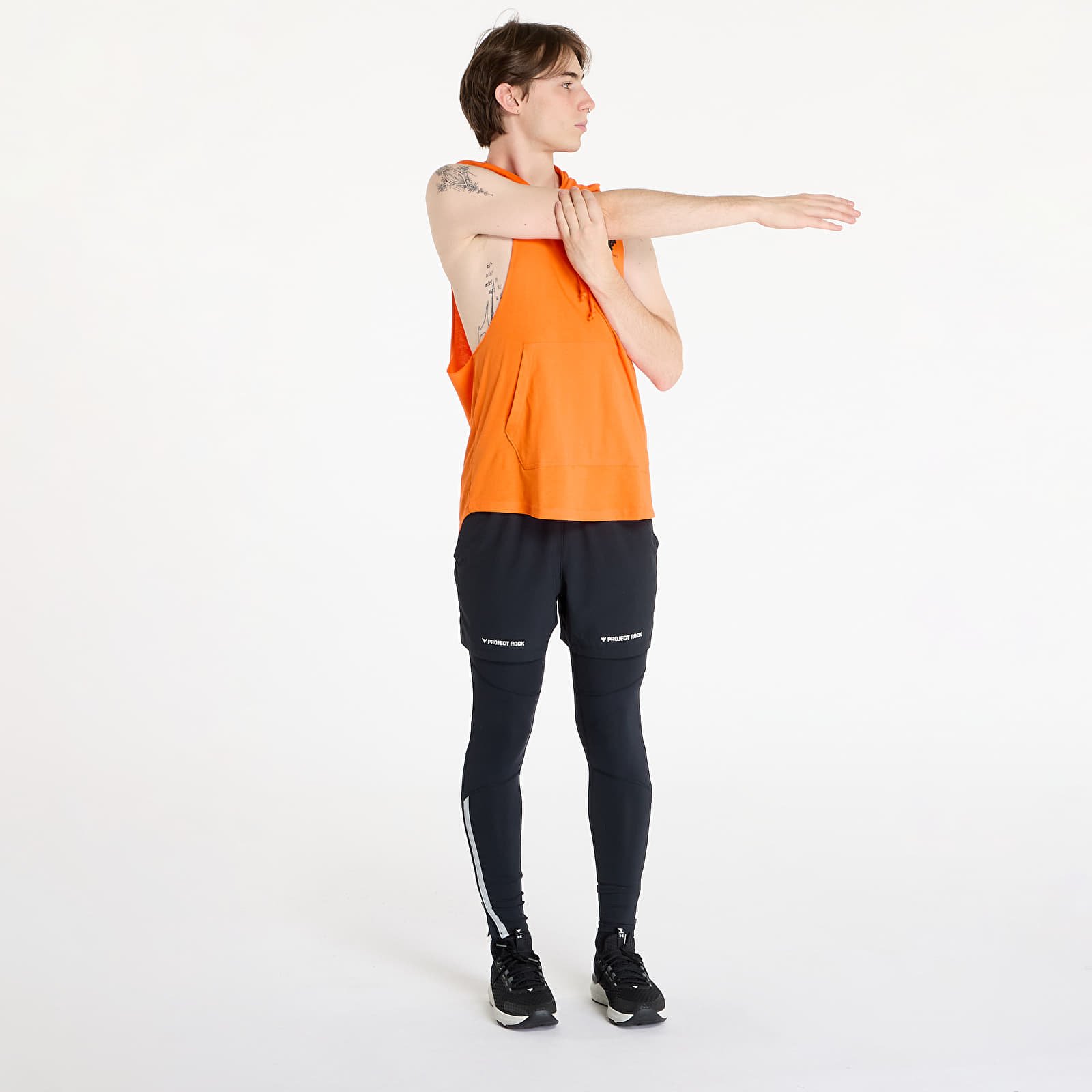 Pánská trička Under Armour Project Rock SL HD Payoff Top Team Orange/ Black