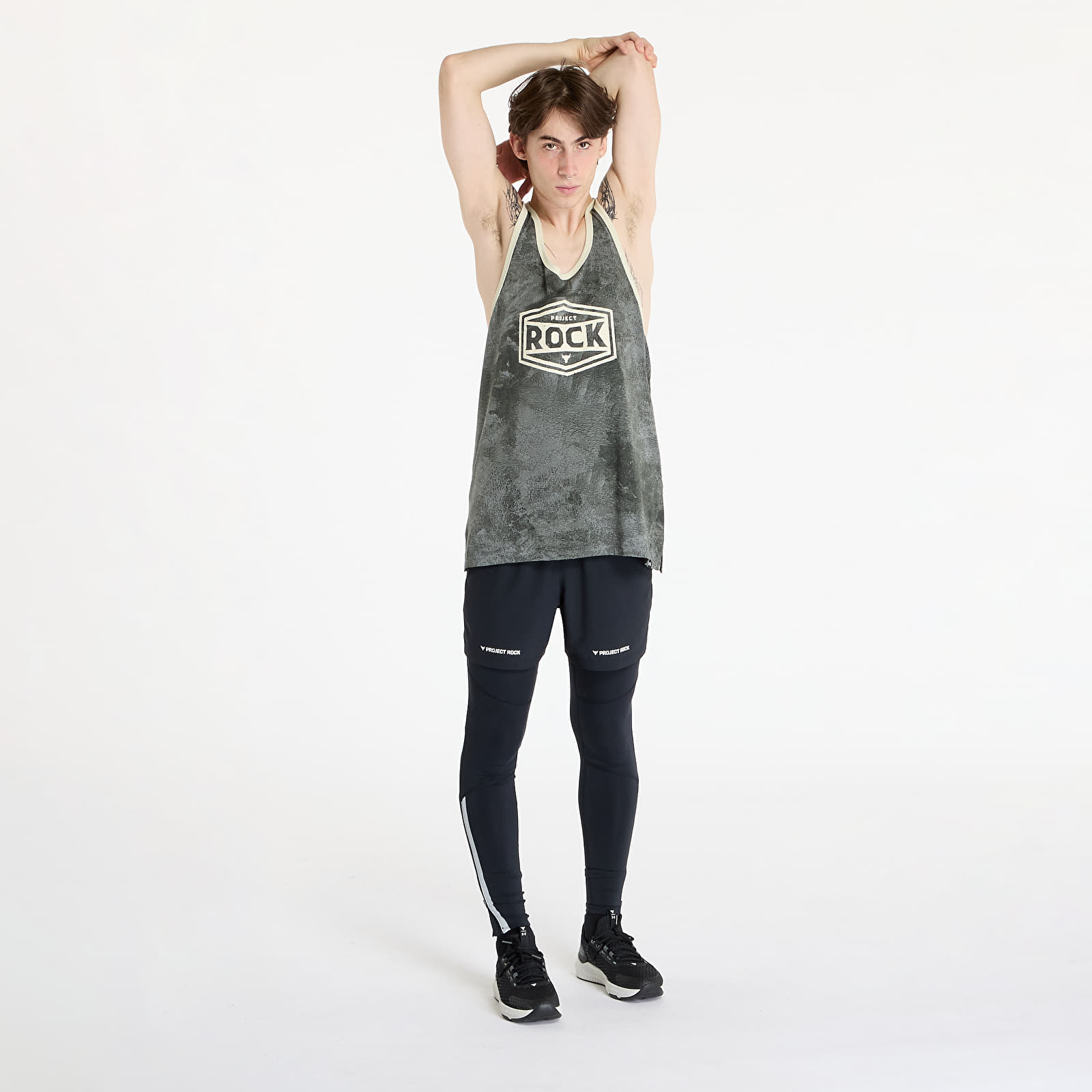 Vestes Under Armour Project Rock Racer Tank Tools Top Clay Green/ Silt