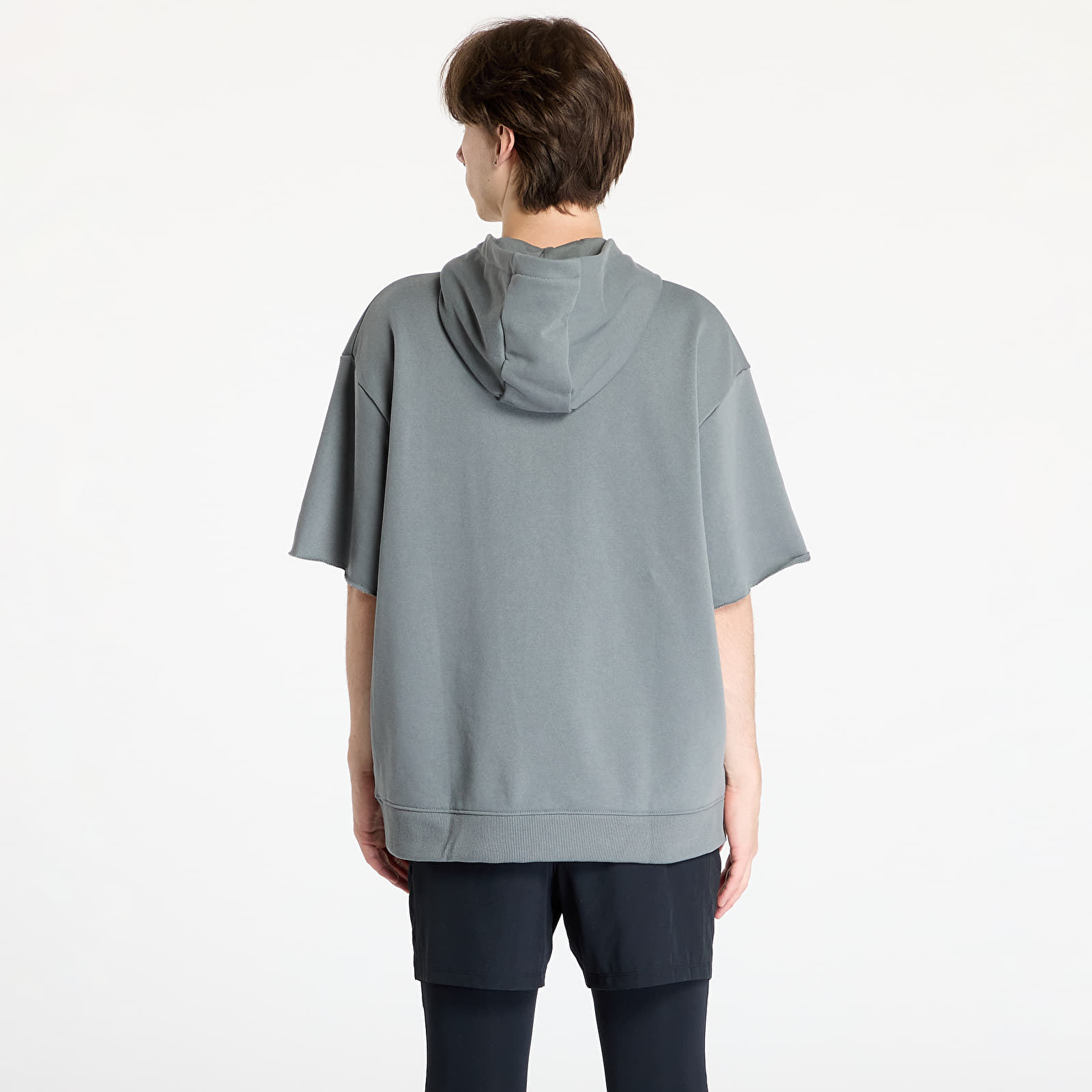 Mikiny Under Armour Project Rock Heavyweight Short Sleeve Hooded Tools T-Shirt Clay Green/ Clay Green