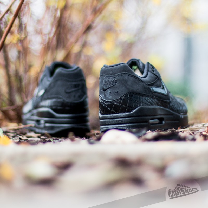 Women's shoes Nike Wmns Air Max 1 Premium Black/Black-Metallic Silver