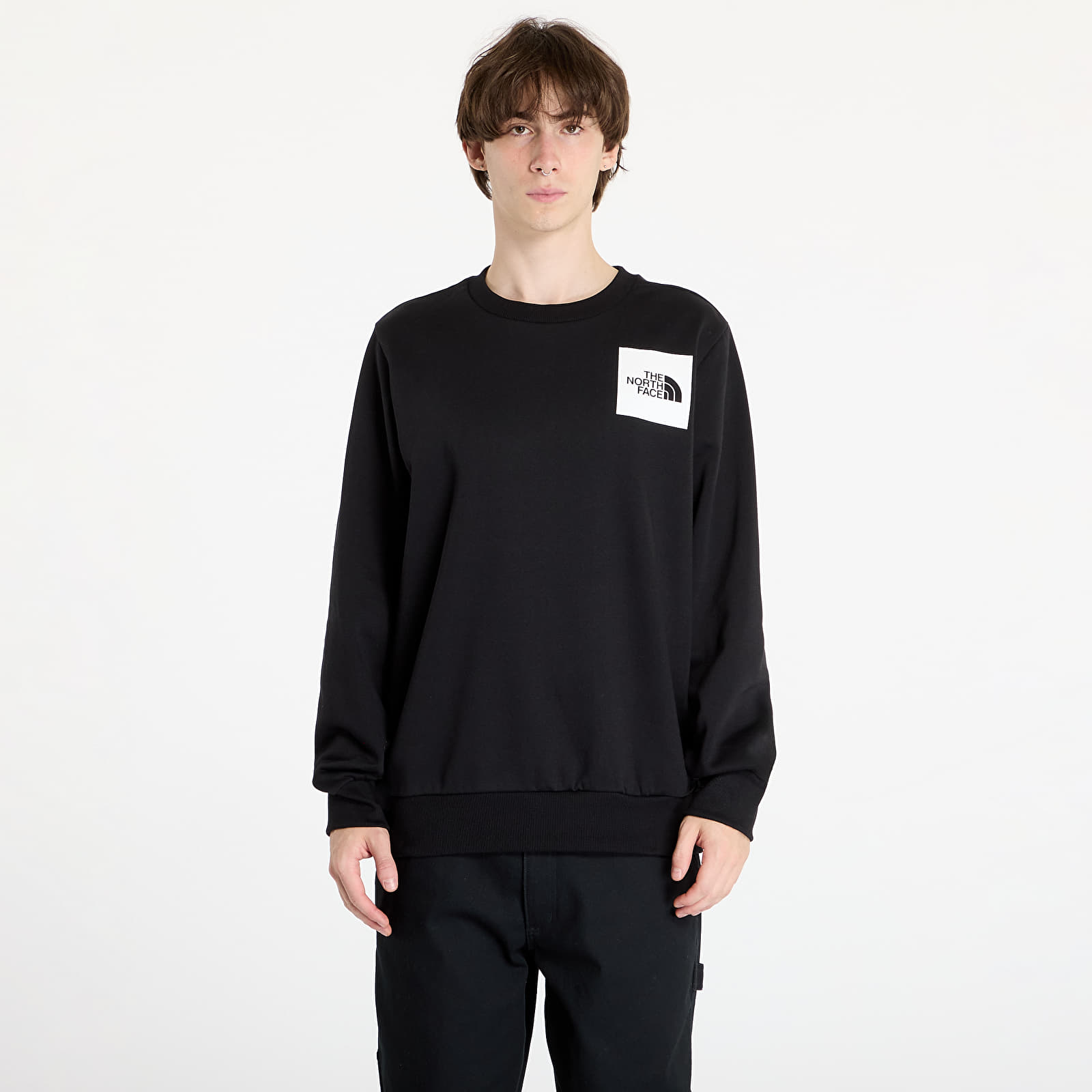 Bluzy z kapturem The North Face Fine Crewneck Sweatshirt TNF Black