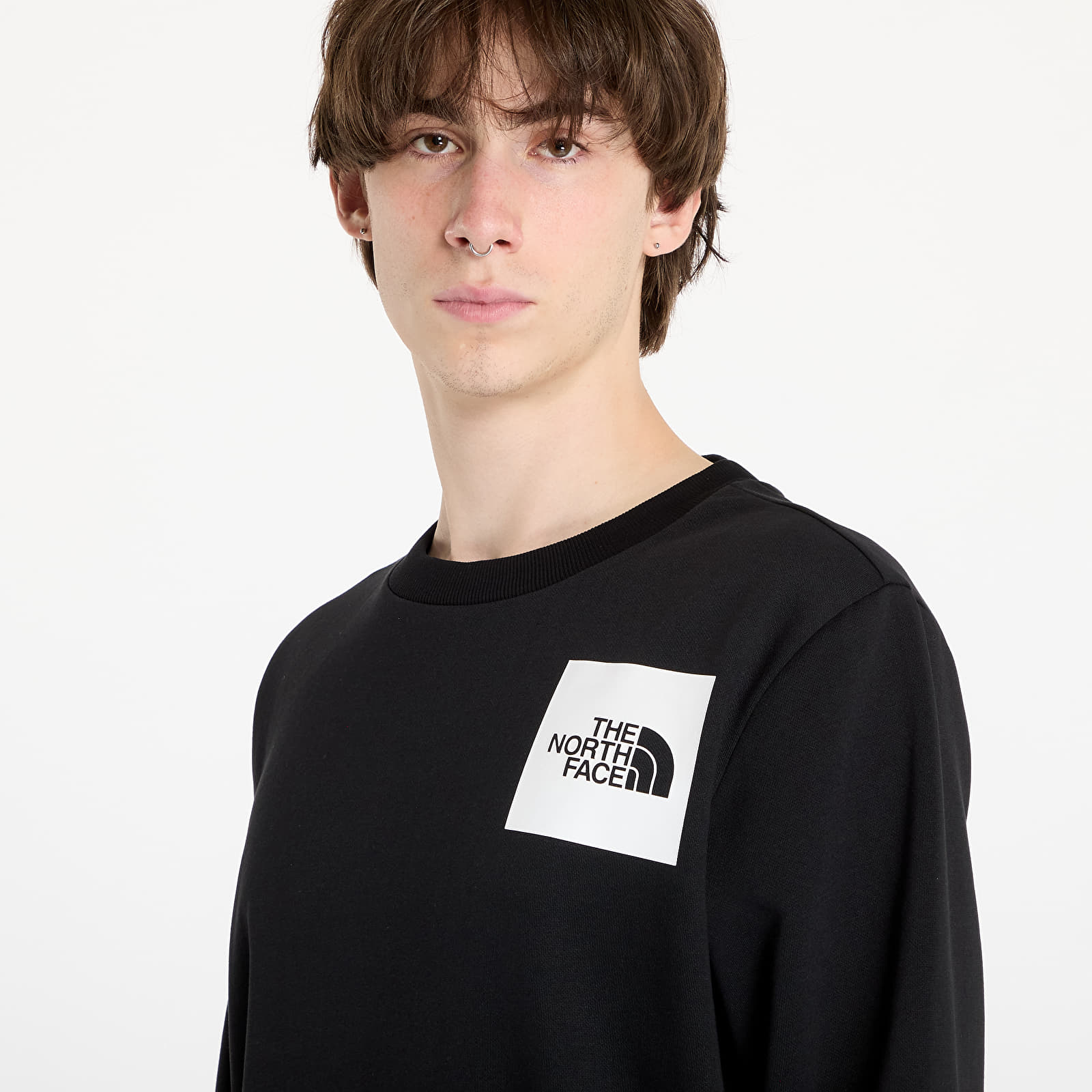 Bluzy z kapturem The North Face Fine Crewneck Sweatshirt TNF Black