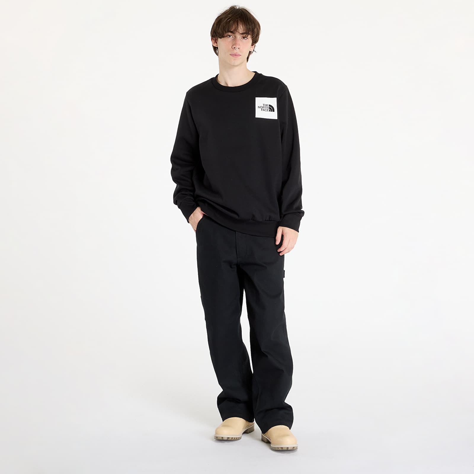 Bluzy z kapturem The North Face Fine Crewneck Sweatshirt TNF Black