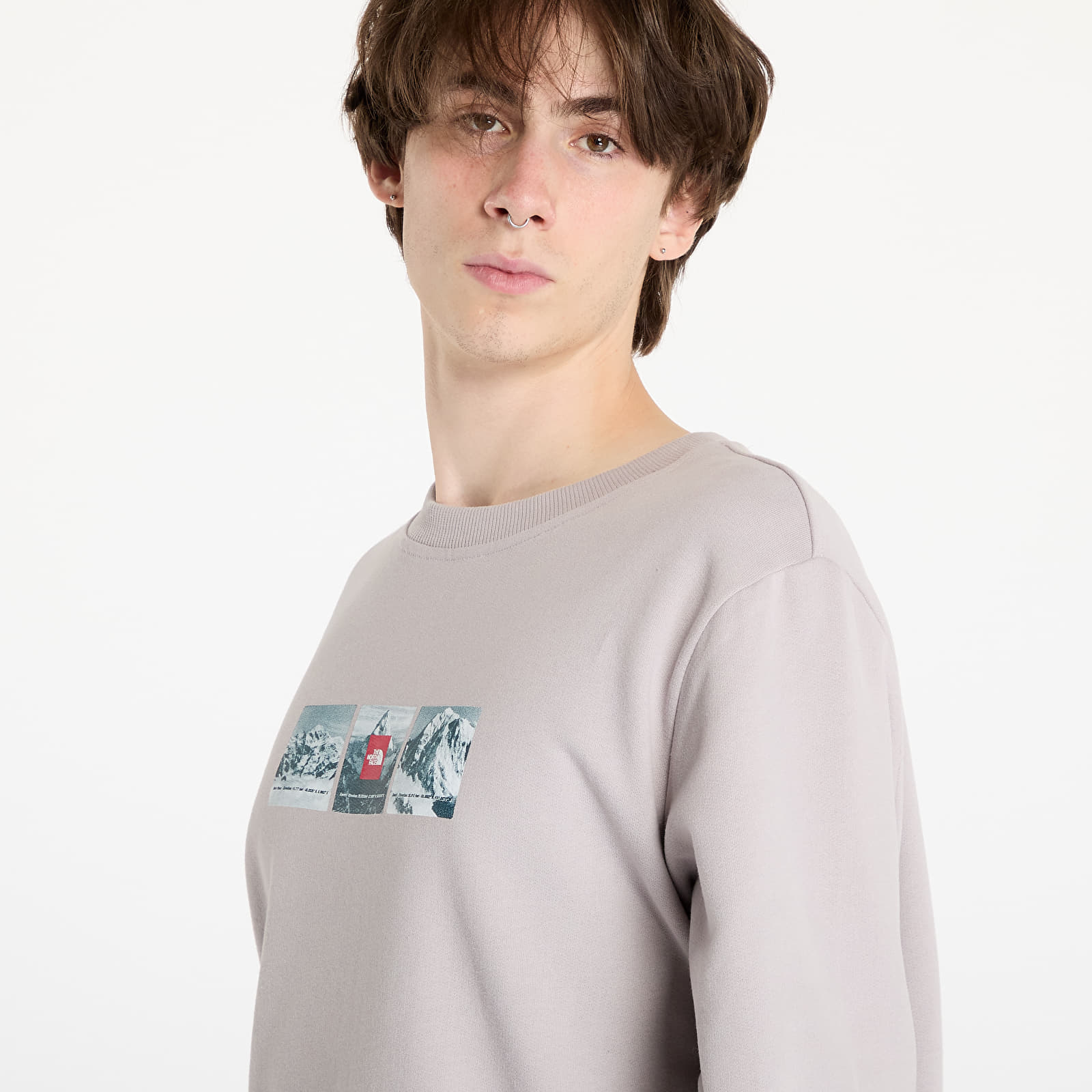 Pánské mikiny The North Face Crew Expedition System Moonstone Grey