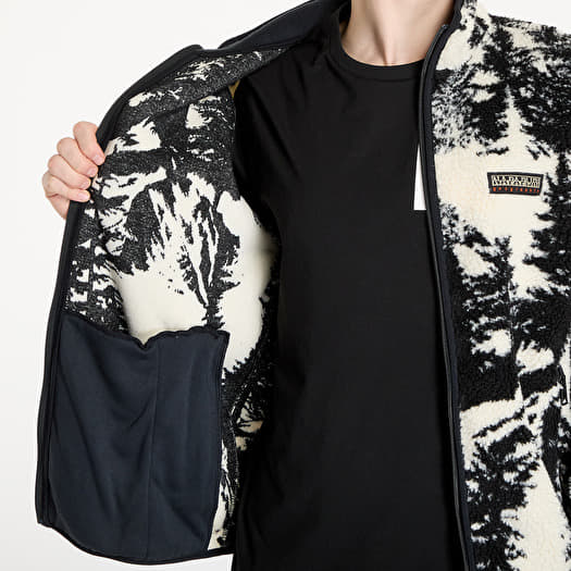 Jackets Napapijri T-Argient Aop Track Jacket Black/ White
