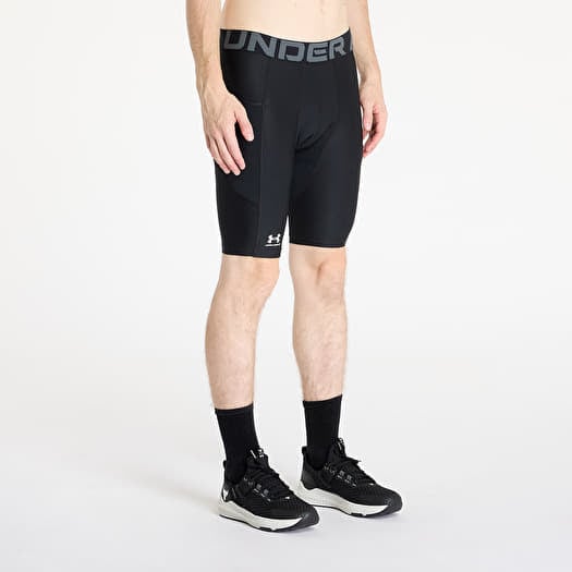 Šortky Under Armour HeatGear Armour Long Shorts Black/ White