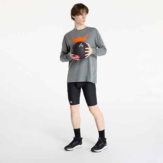 Under Armour HeatGear Armour Long Shorts Black White Footshop