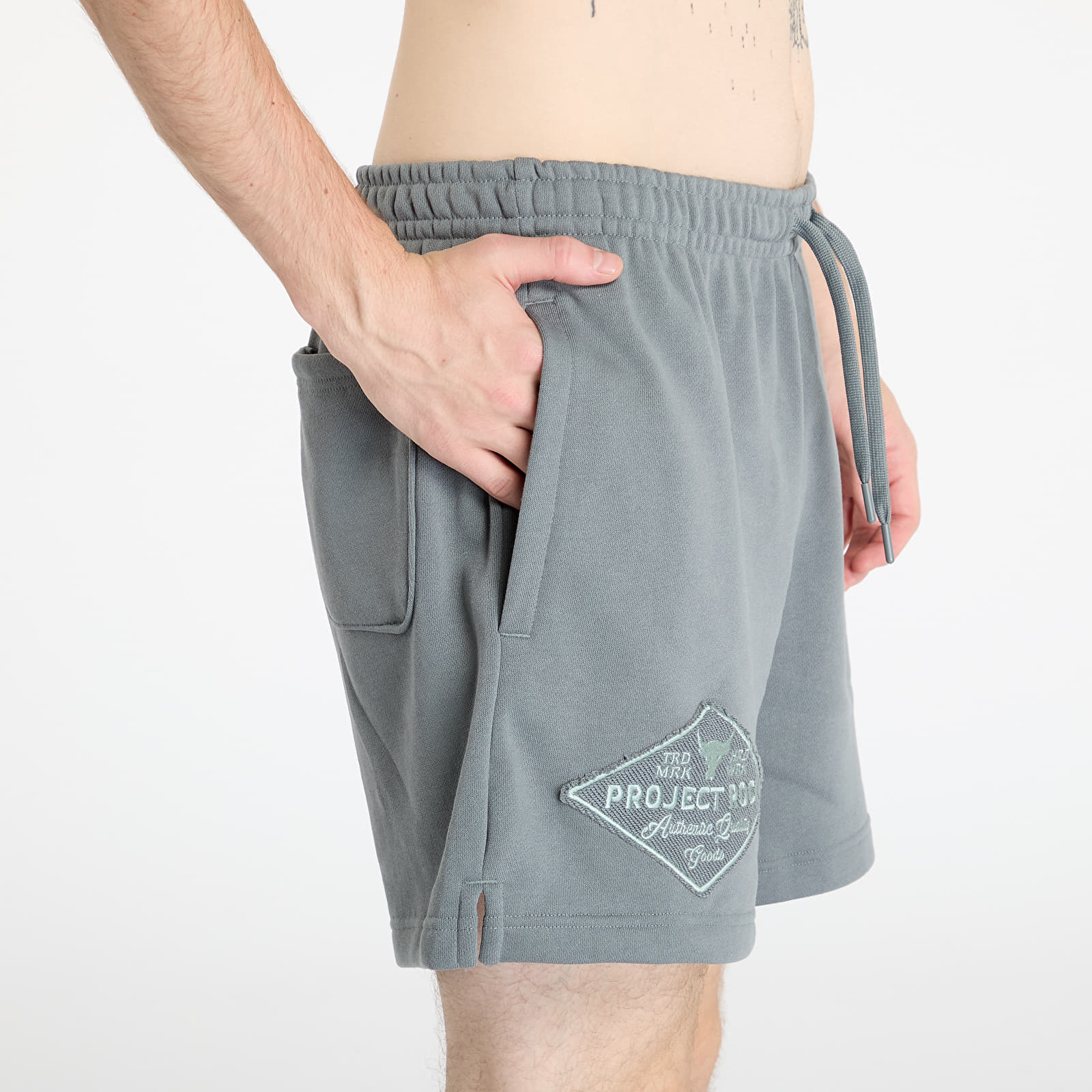 Pánské kraťasy Under Armour Project Rock Heavyweight Tools Shorts Clay Green/ Clay Green