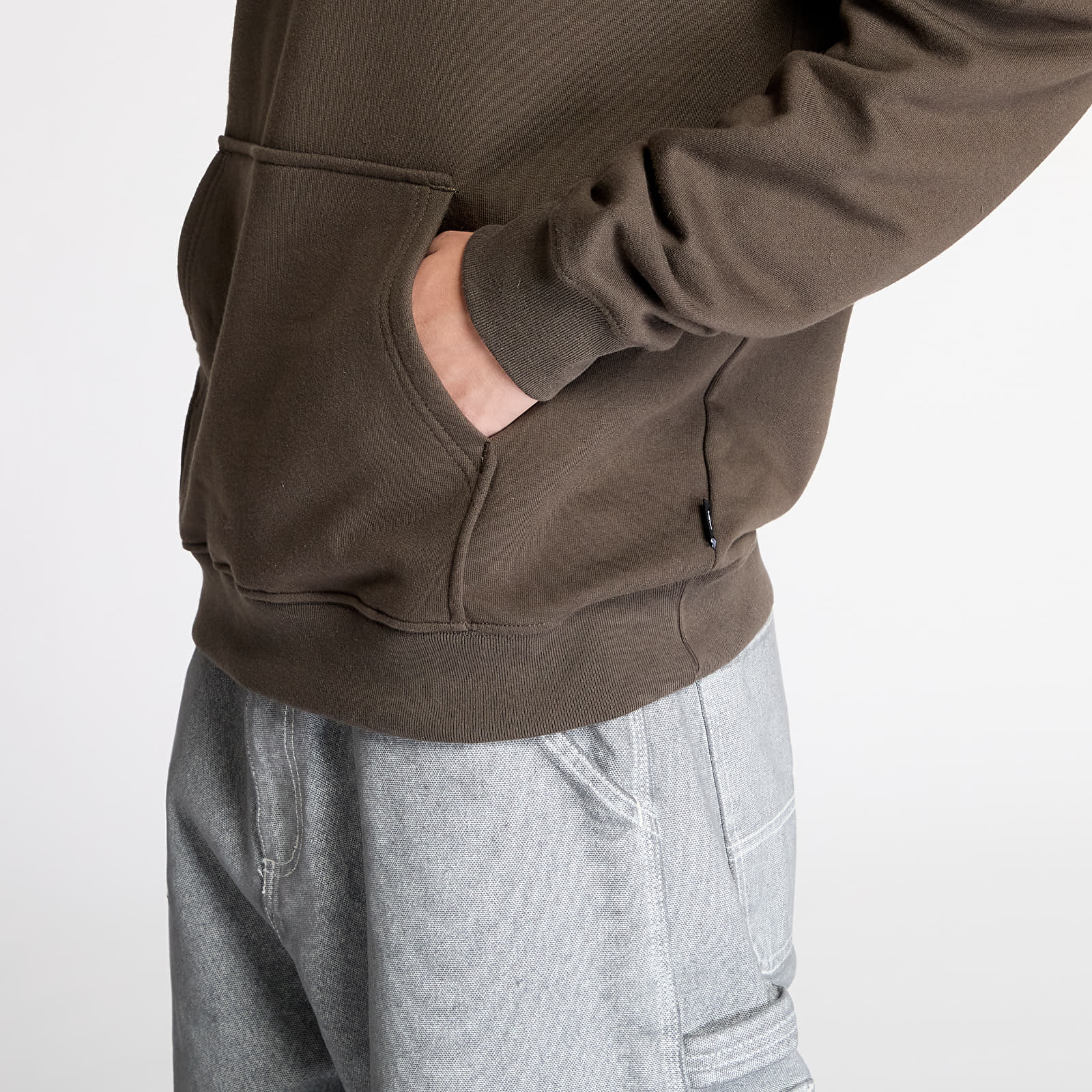 Férfi kapucnis pulcsik Vans Full Patch Pullover Turkish Coffee