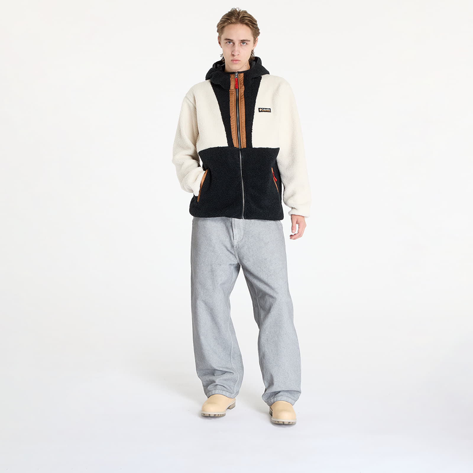 Kapucnis pulóverek és pulcsik Columbia Backbowl™ II Remastered Full Zip Hoodie Chalk/ Black