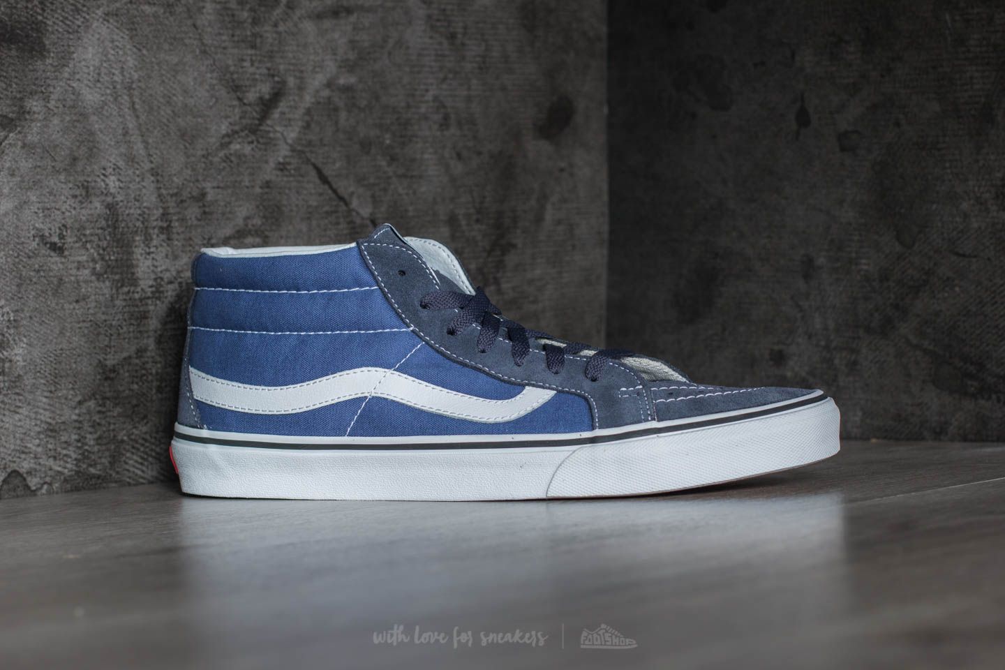 Vans sk8 store mid bleu