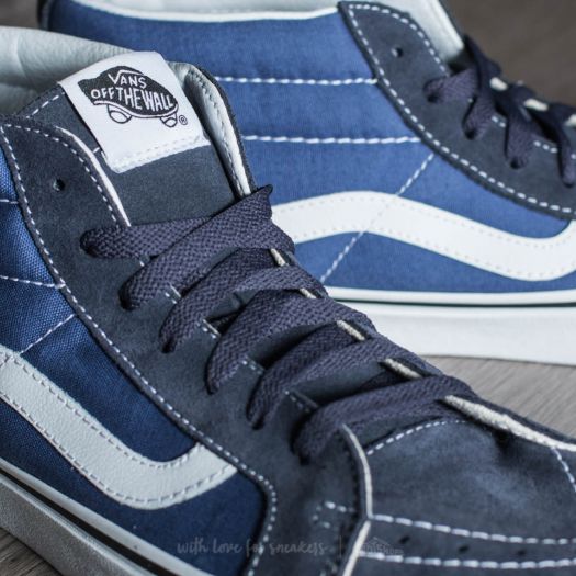 Vans mid tops mens navy best sale