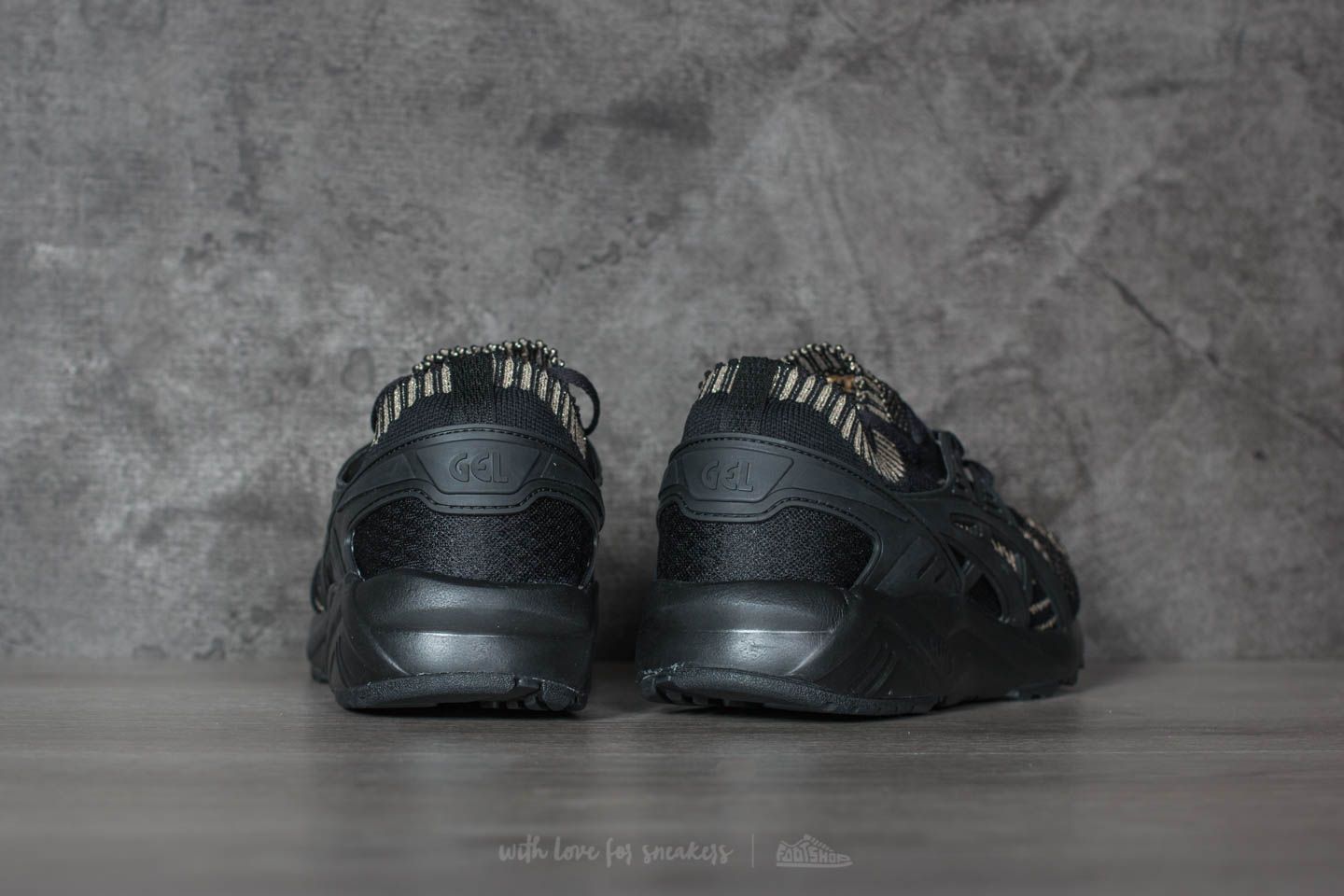 Sko til mænd Asics Gel-Kayano Trainer Knit Black/ Black
