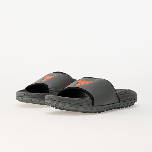 Orange under armour slides shop