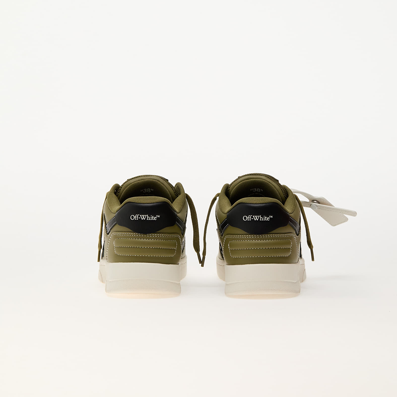 Kids' sneakers and shoes Off-White Out Of Office Olive Green - Black
