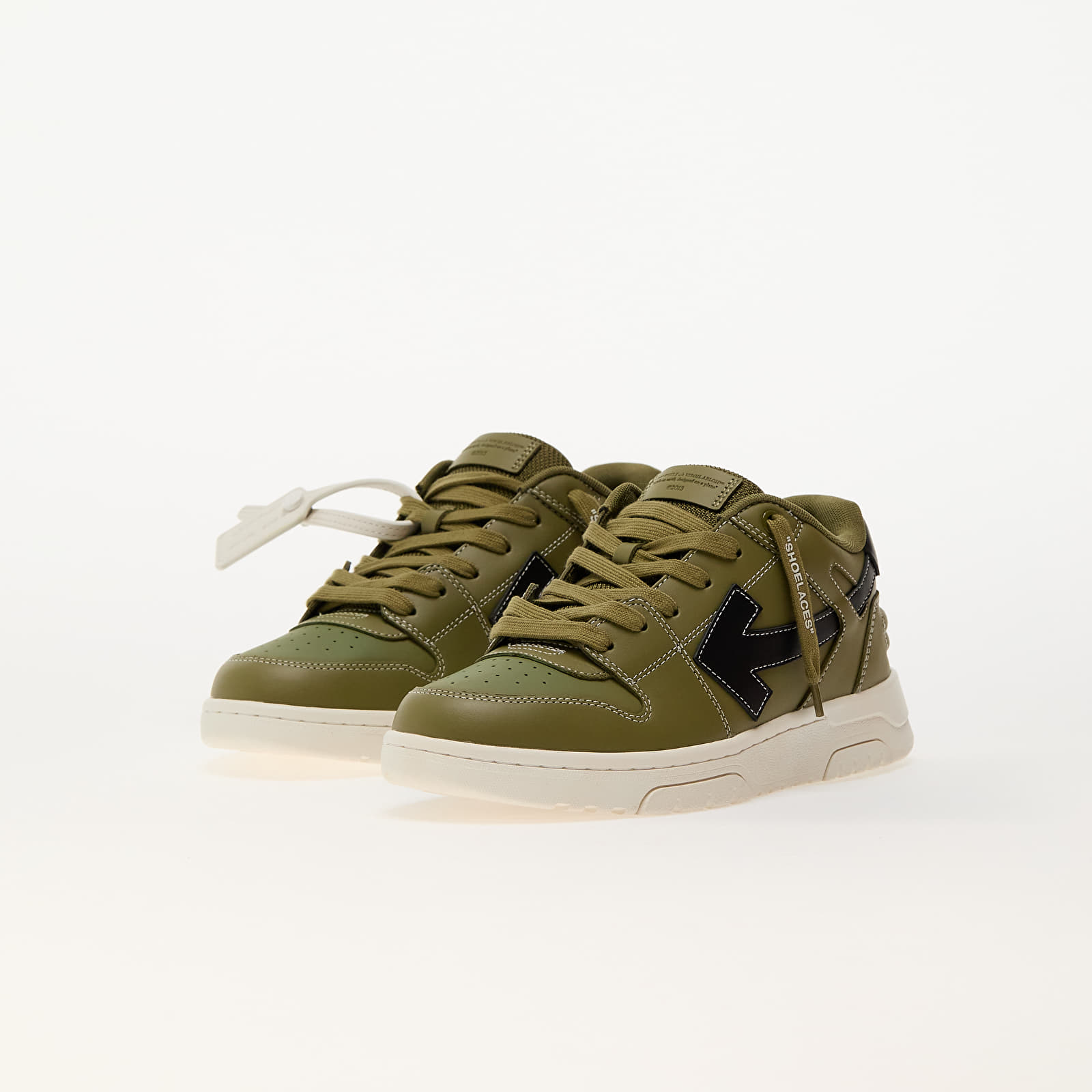 Încălțăminte și sneakerși pentru bărbați Off-White Out Of Office Olive Green - Black