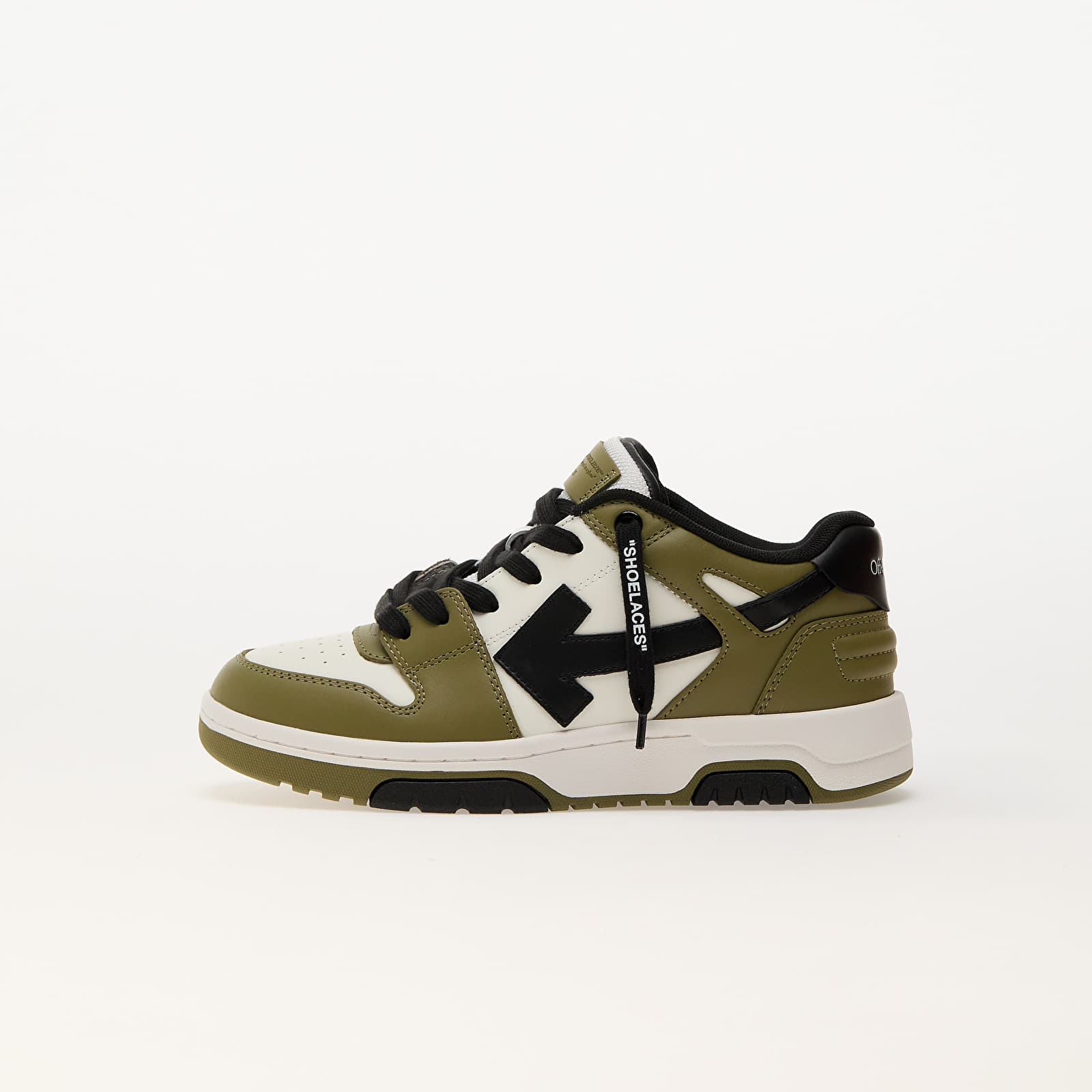 Men's shoes Off-White Out Of Office White - Olive Green