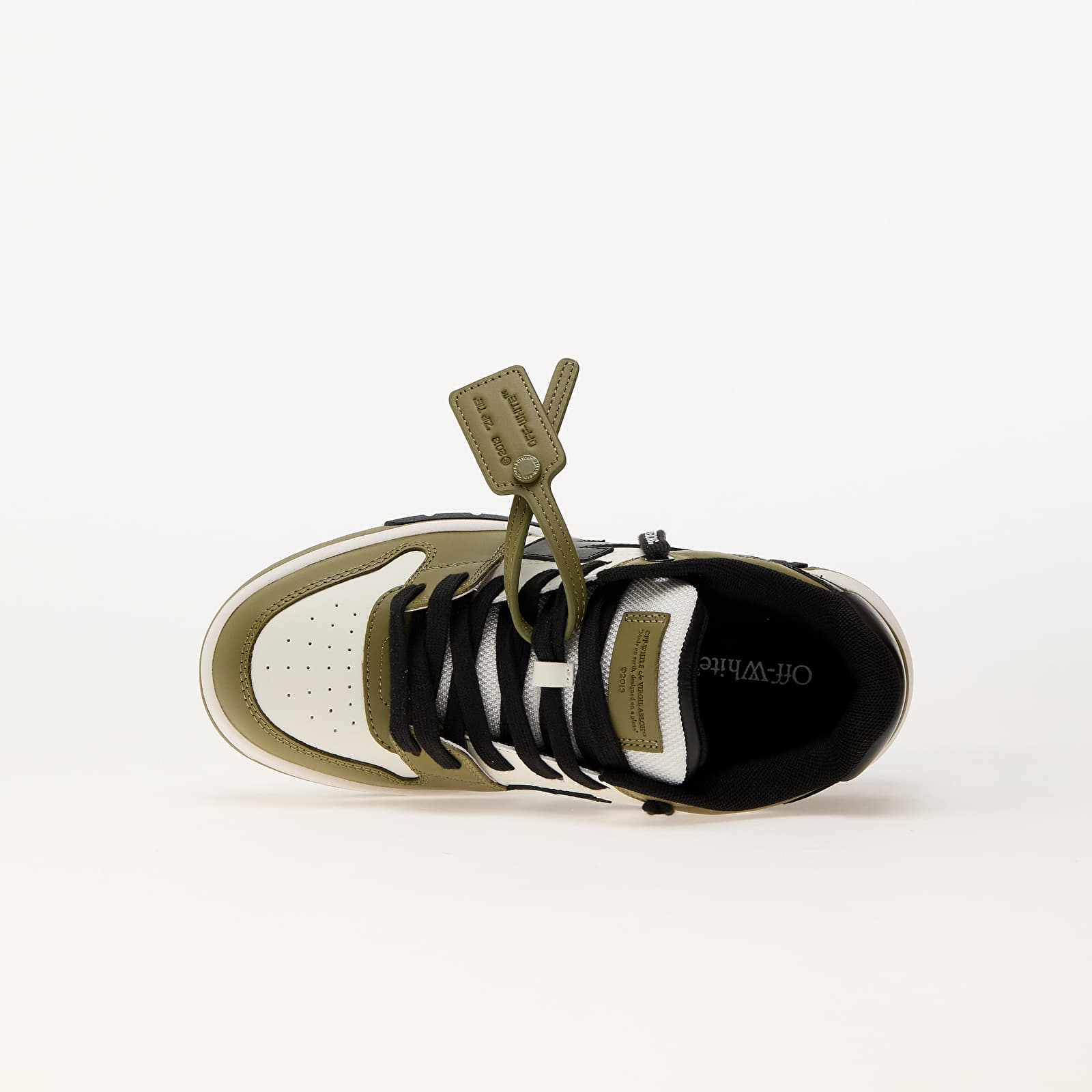 Men's shoes Off-White Out Of Office White - Olive Green