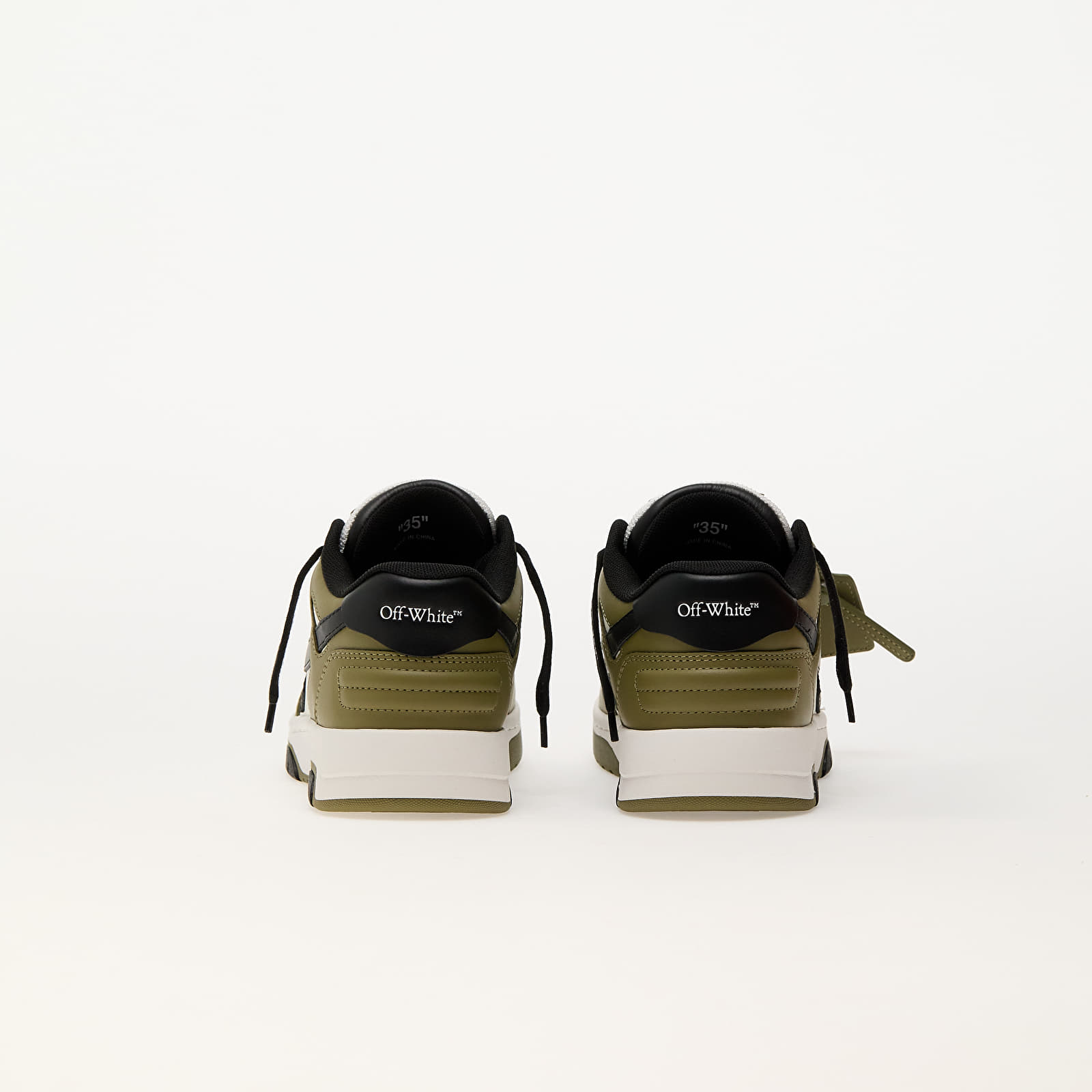 Men's shoes Off-White Out Of Office White - Olive Green
