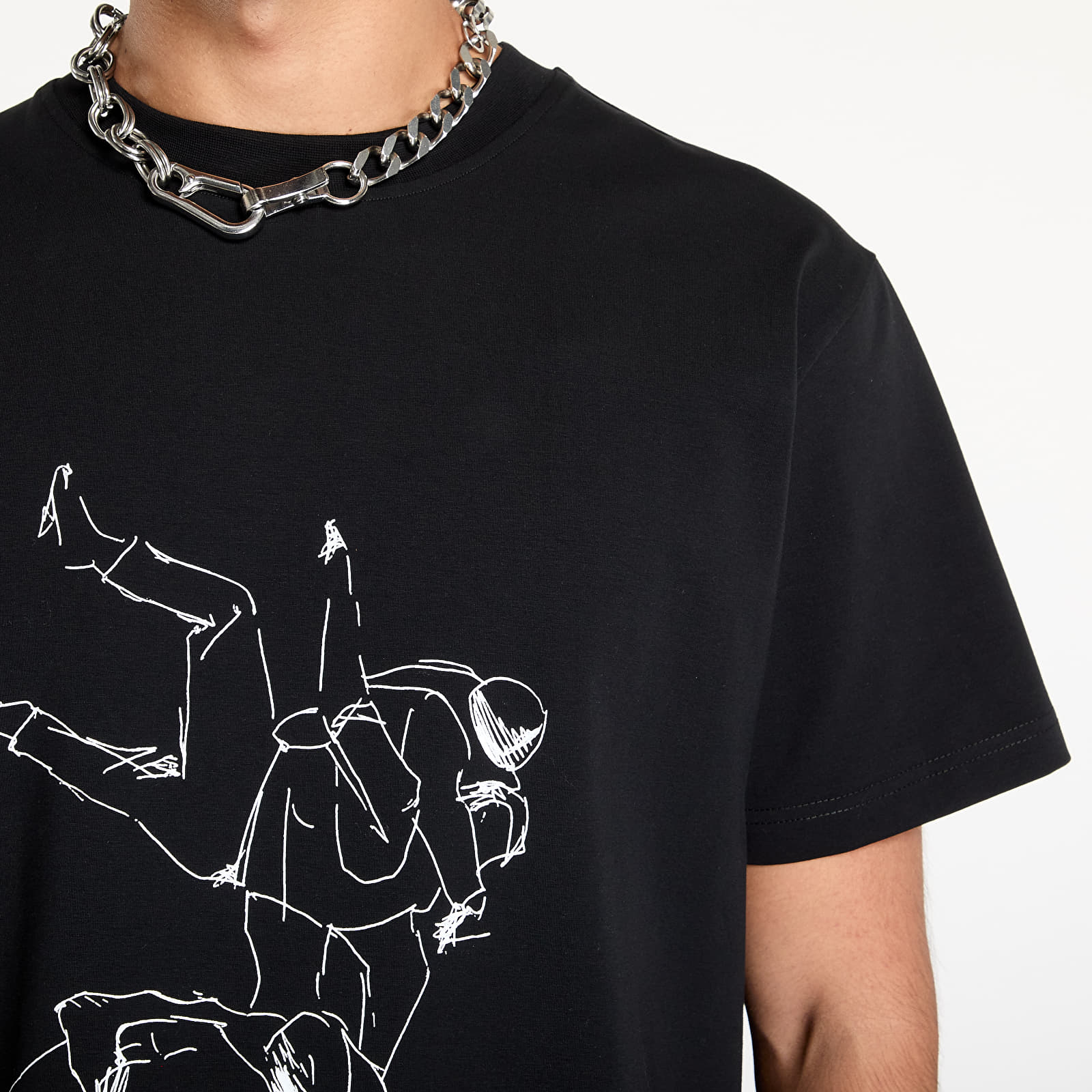Koszulki HELIOT EMIL Shelter Printed T-Shirt UNISEX Black