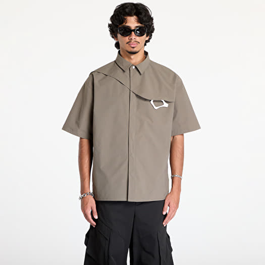 HELIOT EMIL S/S Nylon W. Carabiner Shirt Dusty Green