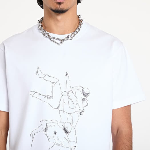 【HELIOT EMIL】Outline Logo Tシャツ HELIOT EMIL Outline Logo Tシャツ | ブラック | FARFETCH JP