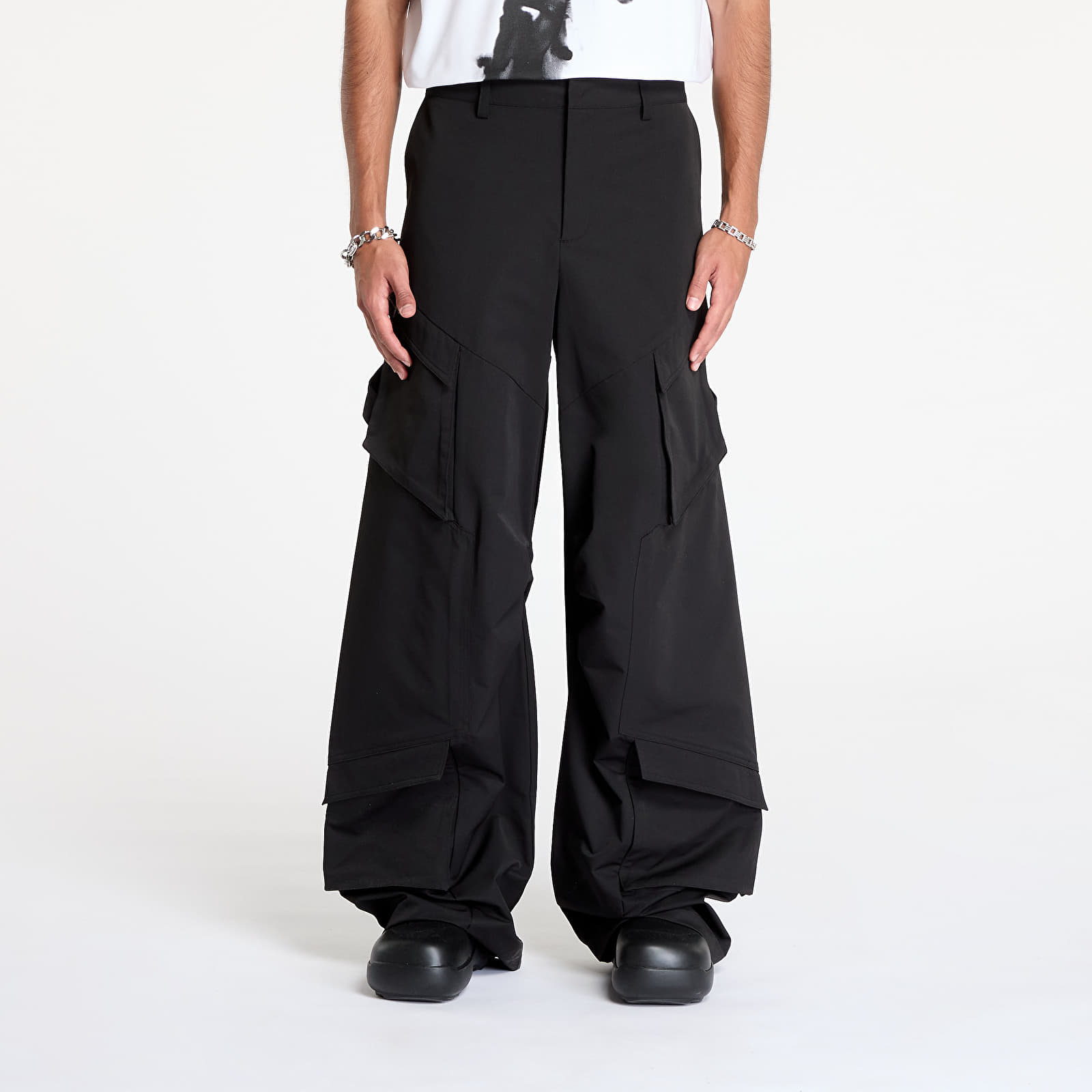 Men's trousers HELIOT EMIL Cellulae Cargo Trousers Black