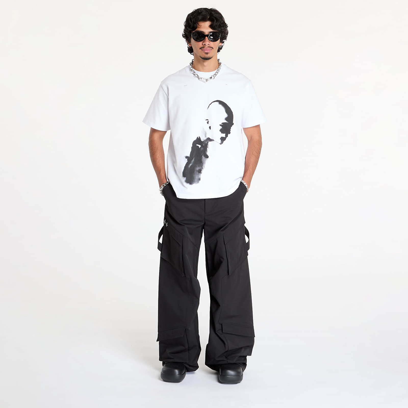 Men's trousers HELIOT EMIL Cellulae Cargo Trousers Black