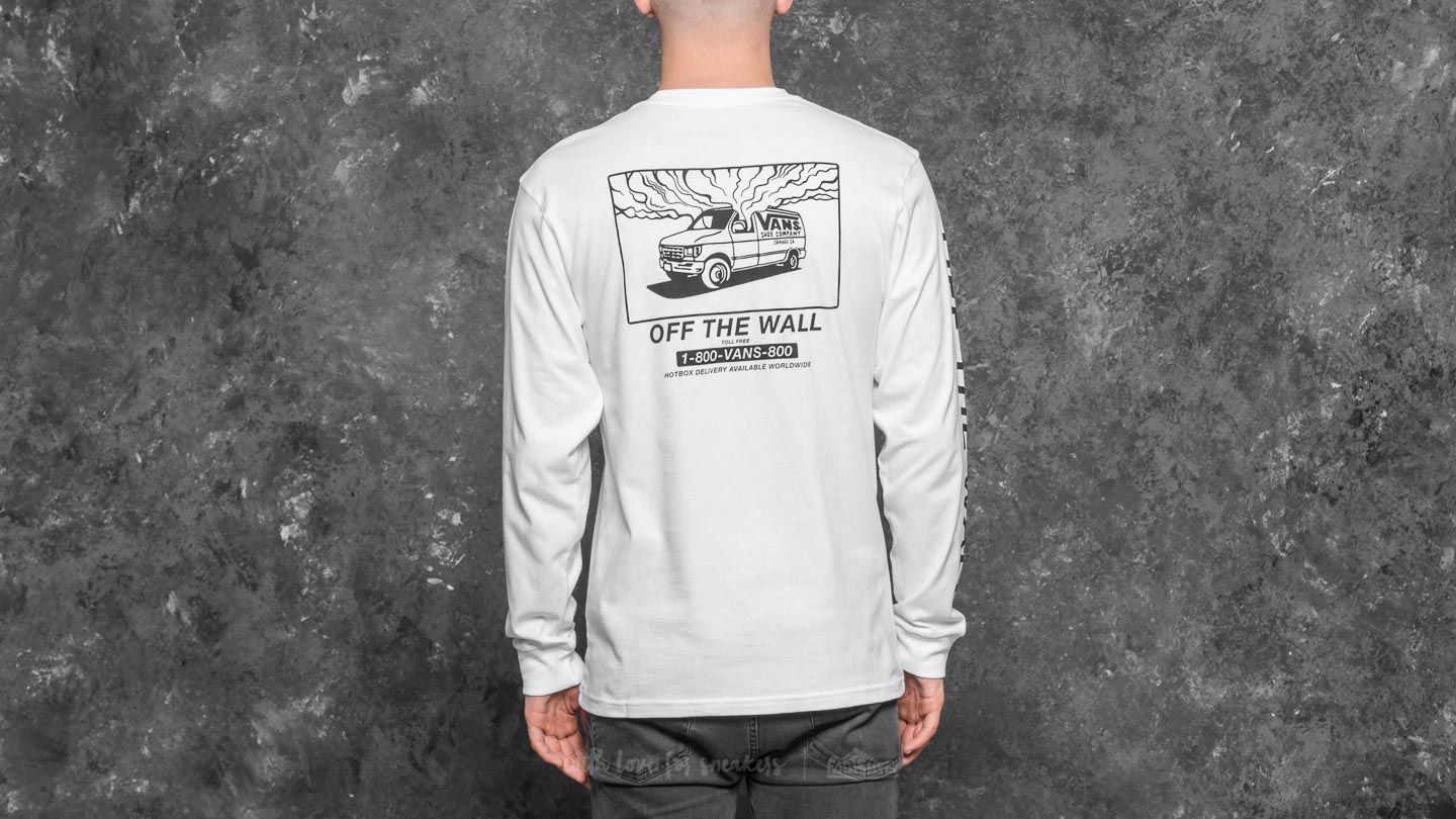 Pólók Vans 1-800 Longsleeve Tee White