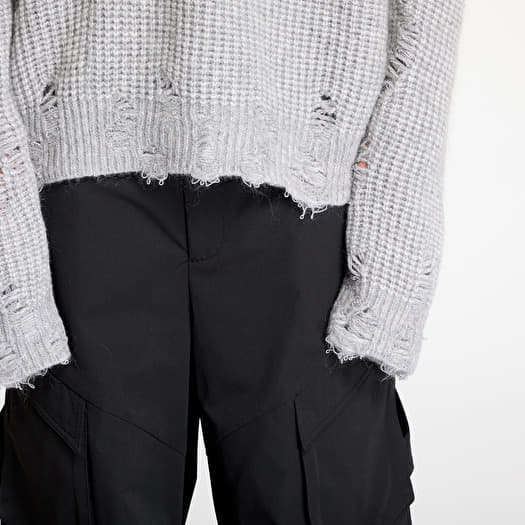 Sweaters HELIOT EMIL Convex Distressed Knit UNISEX Light Grey