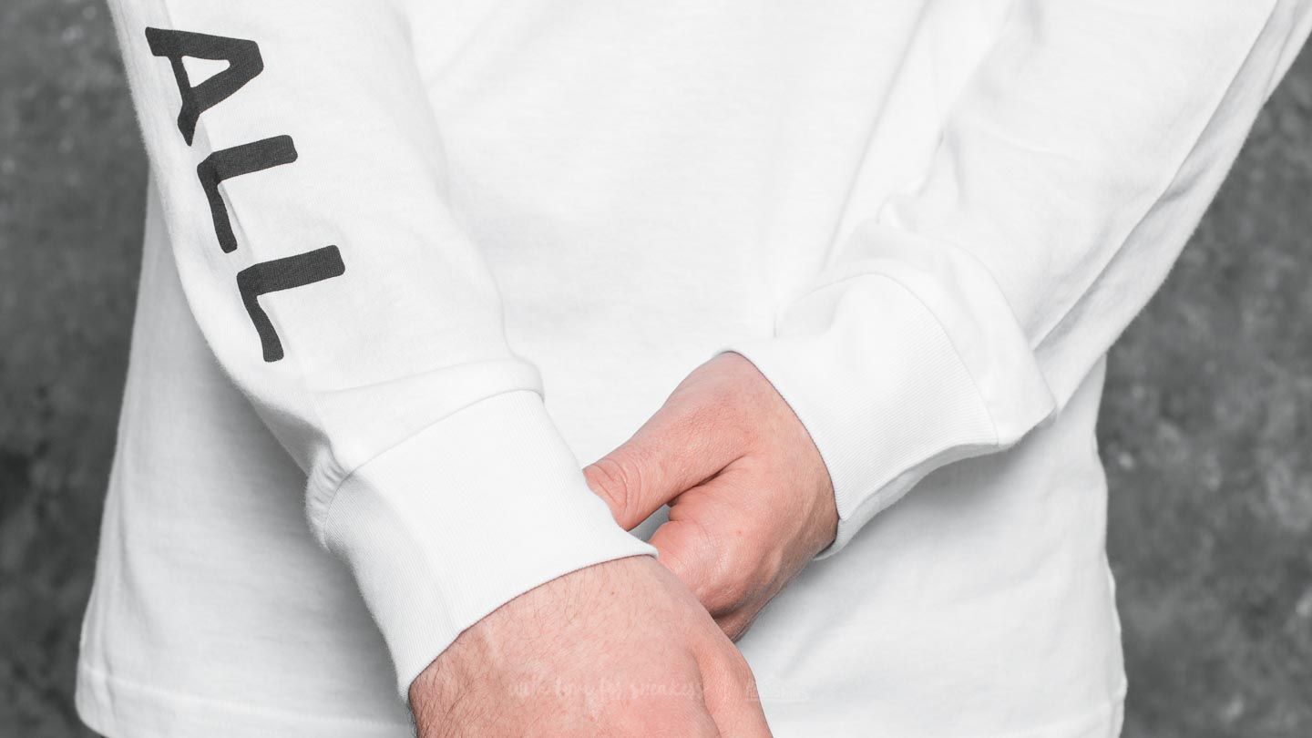 Pólók Vans 1-800 Longsleeve Tee White
