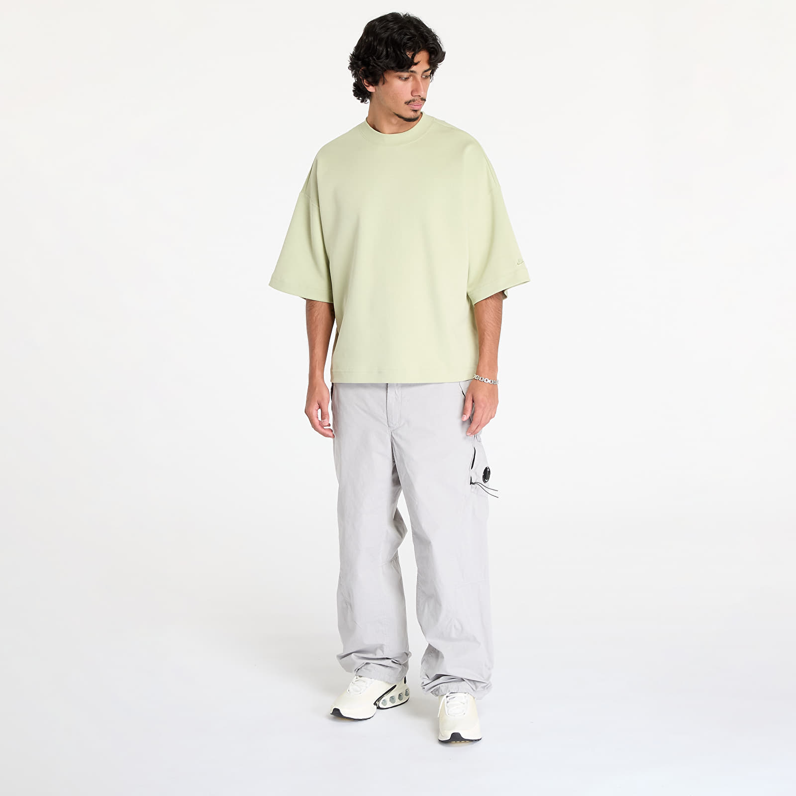 Tricouri Nike Tech Fleece Short Sleeve Tee Olive Aura/ Olive Aura