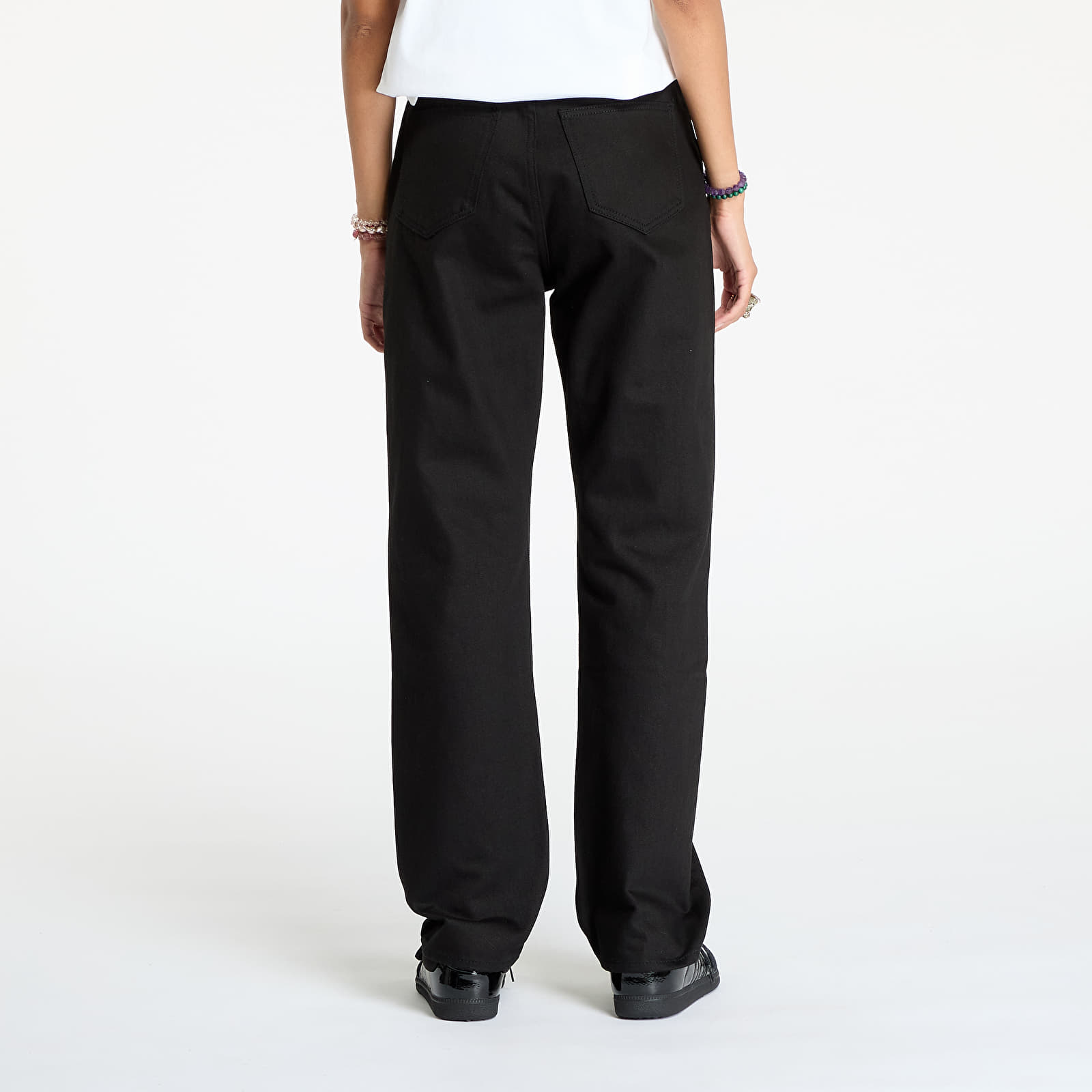 Ženske traperice Calvin Klein Jeans High Rise Straight Jeans Denim