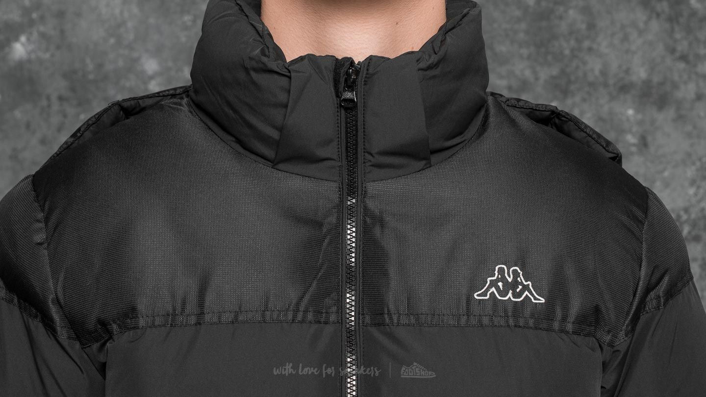 Kabátok Kappa Trasso Jacket Black-Grey