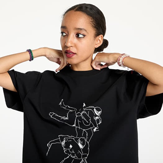 T-shirts HELIOT EMIL Shelter Printed T-Shirt UNISEX Black