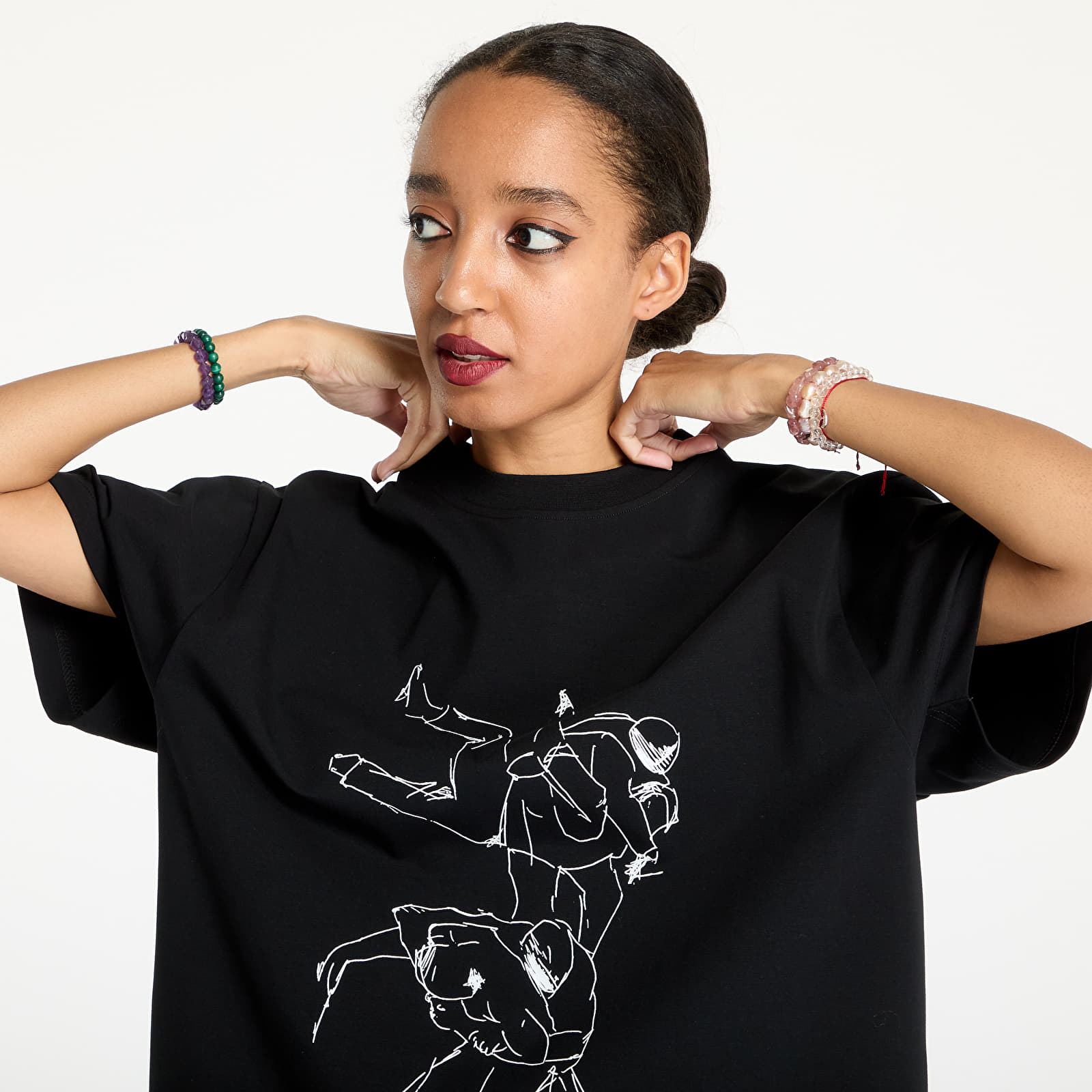 Koszulki HELIOT EMIL Shelter Printed T-Shirt UNISEX Black