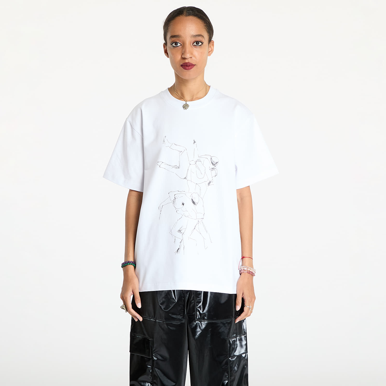 T-Shirts HELIOT EMIL Shelter Printed T-Shirt UNISEX White