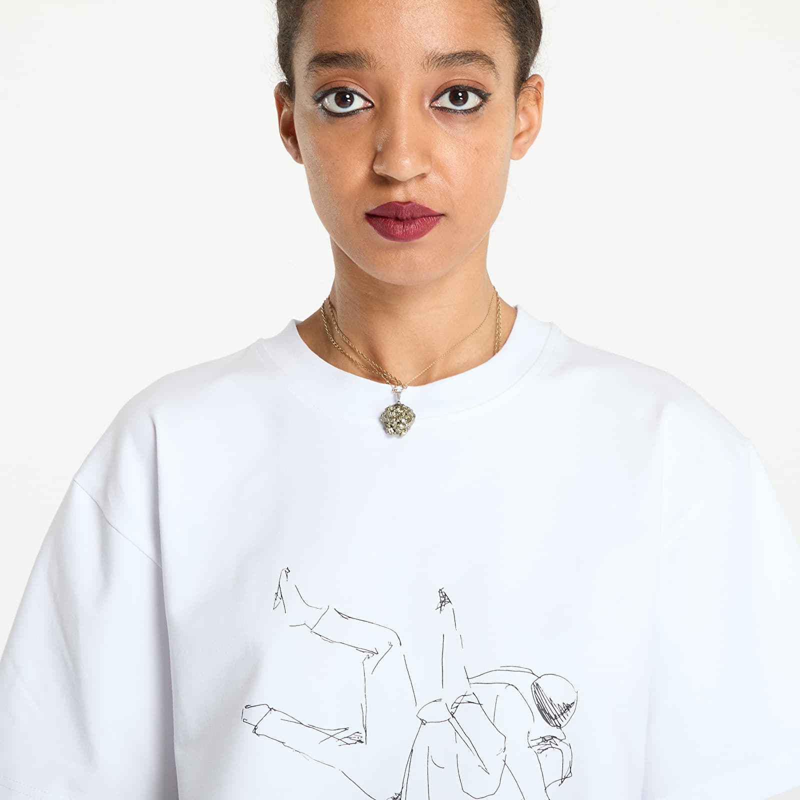 T-Shirts HELIOT EMIL Shelter Printed T-Shirt UNISEX White
