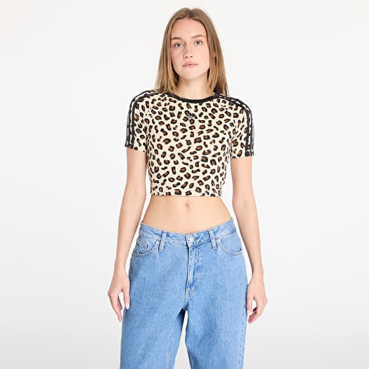 Μπλουζάκι adidas Leopard Aop Baby T-Shirt Black