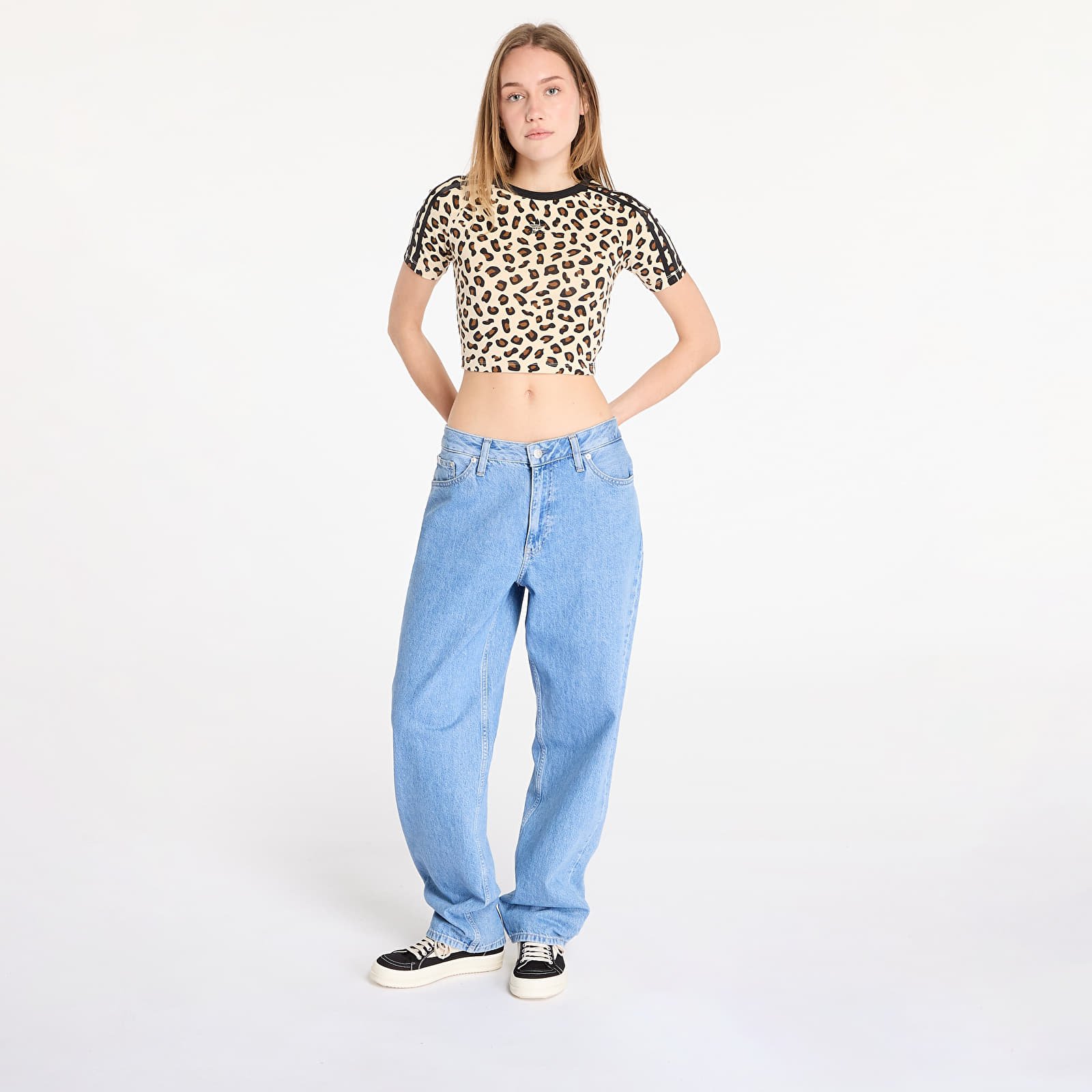 Trička adidas Leopard Aop Baby T-Shirt Black