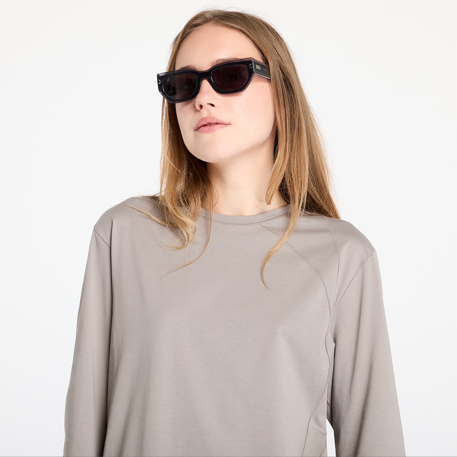Pólók Post Archive Faction (PAF) 7.0 Long Sleeve Center T-Shirt UNISEX Warm Grey