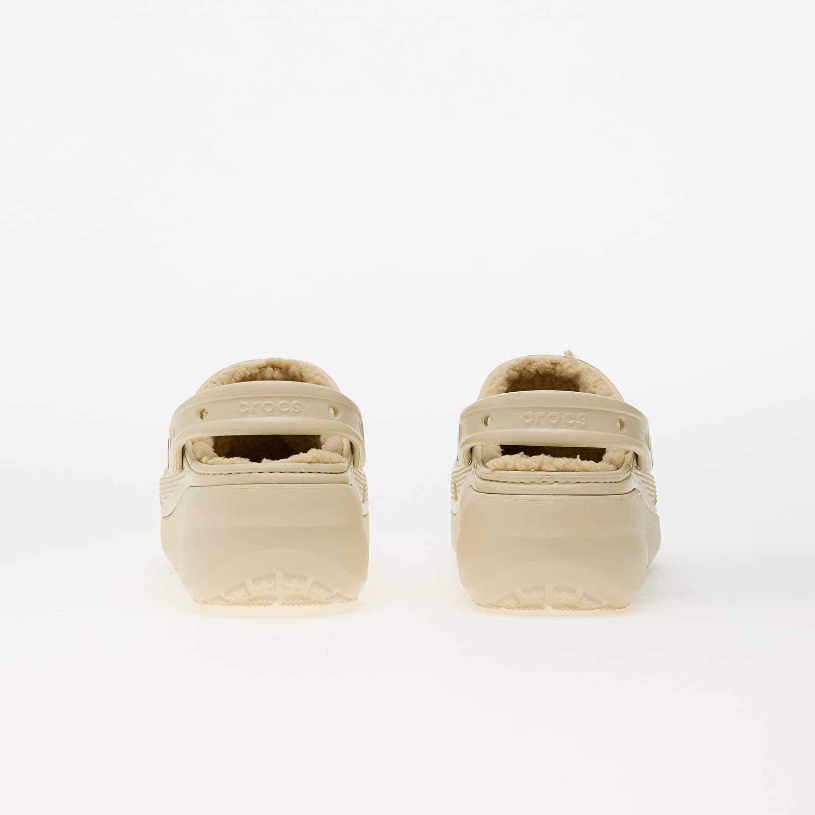 Дамски кецове и обувки Crocs Classic Platform Lined Clog W Bone