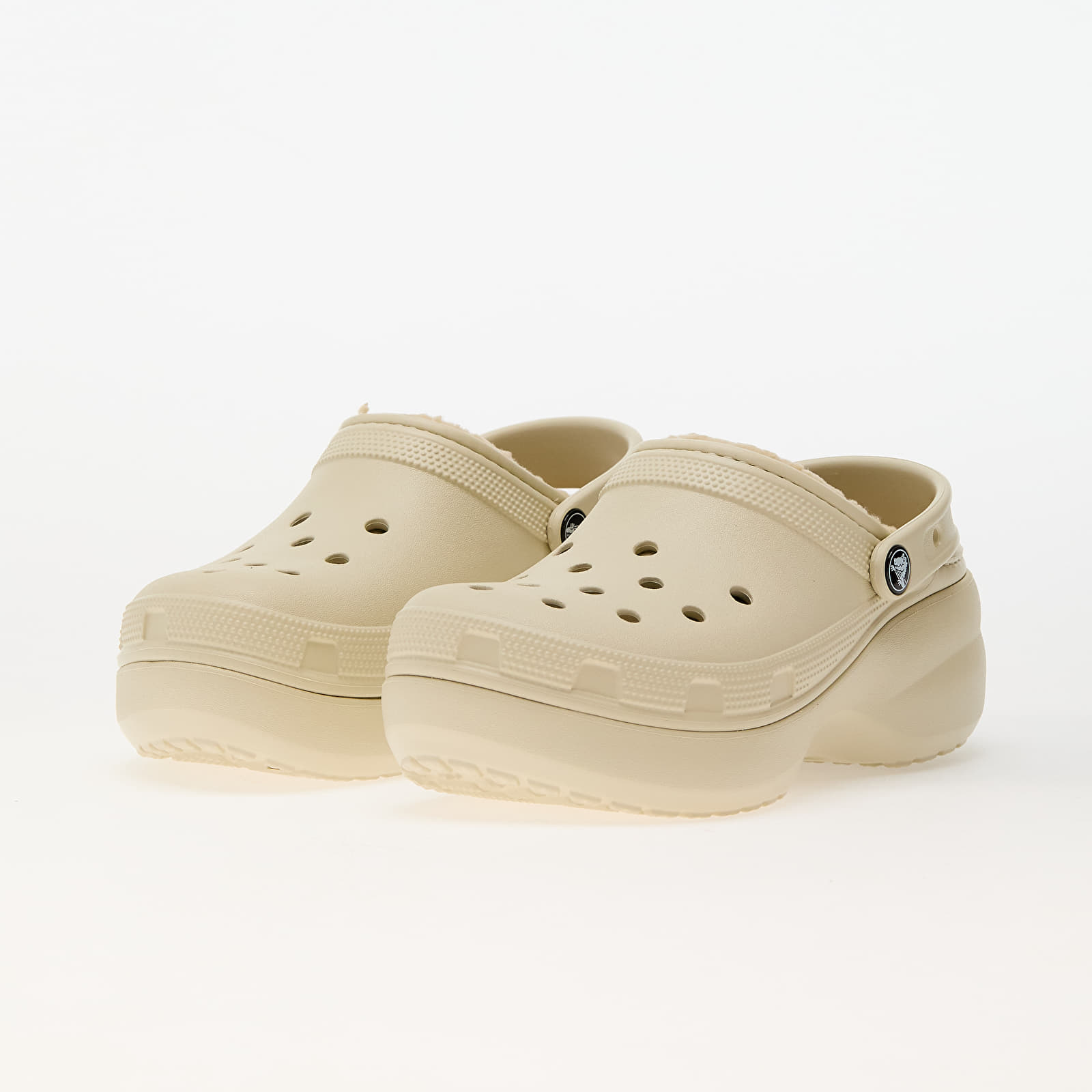 Дамски кецове и обувки Crocs Classic Platform Lined Clog W Bone