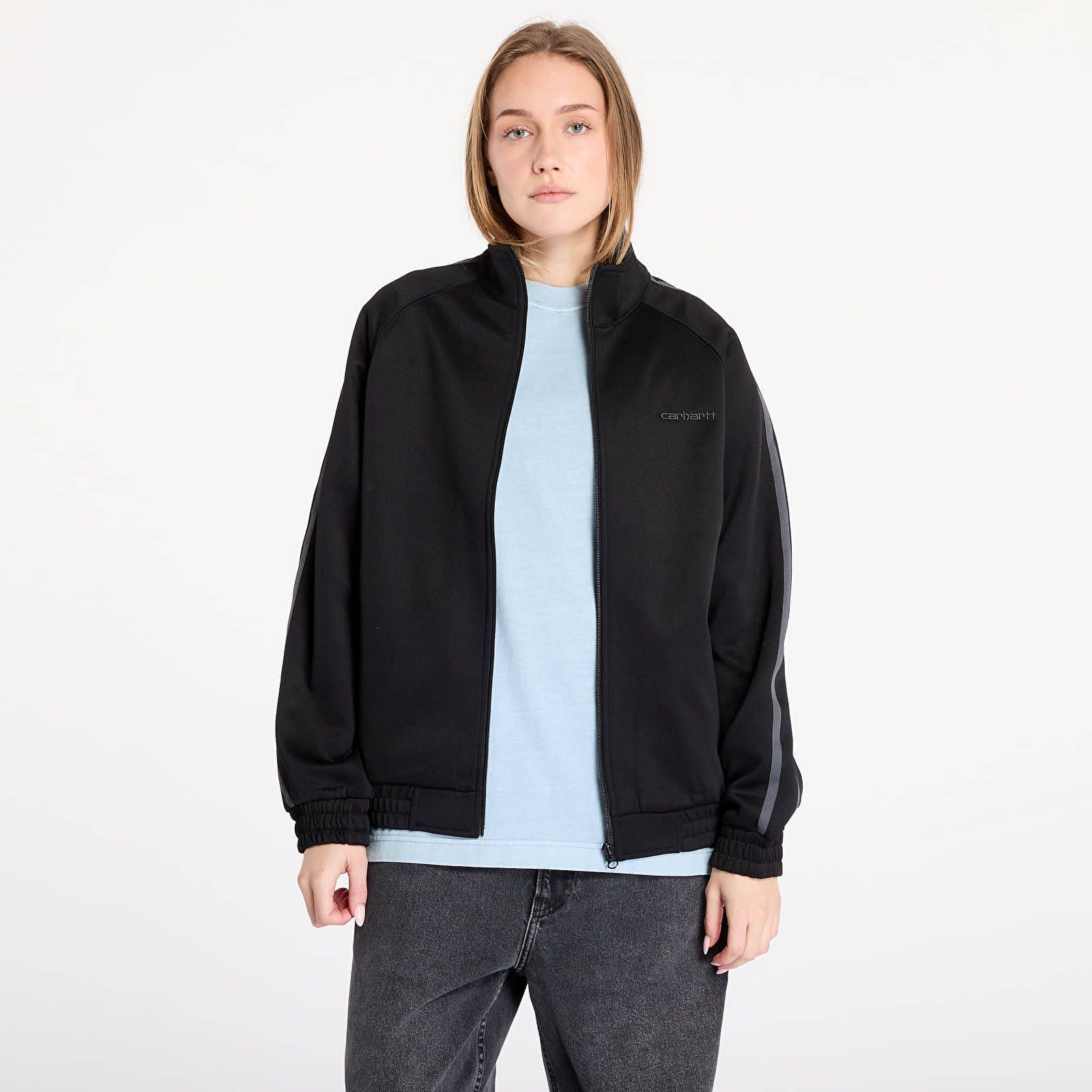 Pánské mikiny Carhartt WIP Bolan Jacket UNISEX Black/ Graphite