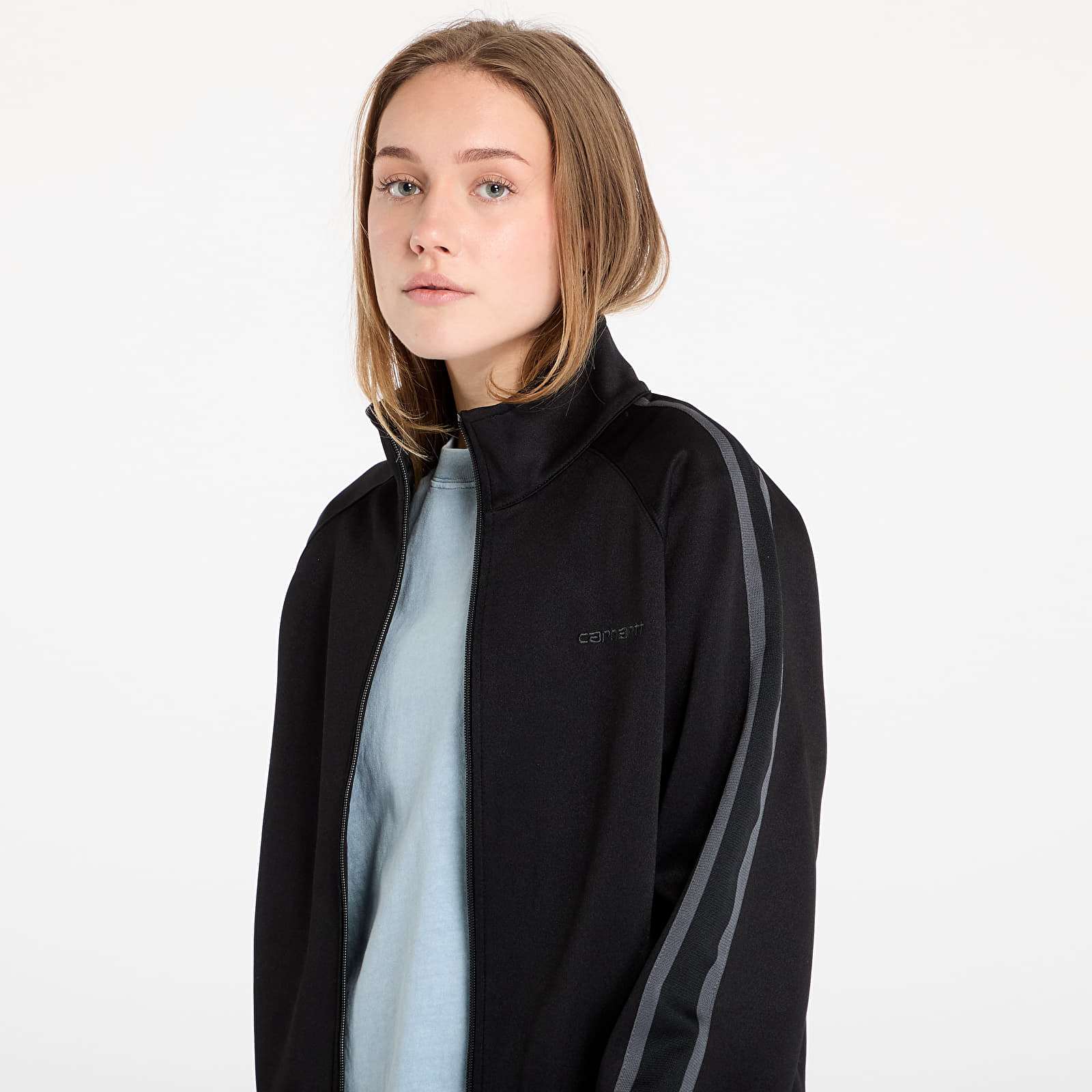 Pánské mikiny Carhartt WIP Bolan Jacket UNISEX Black/ Graphite