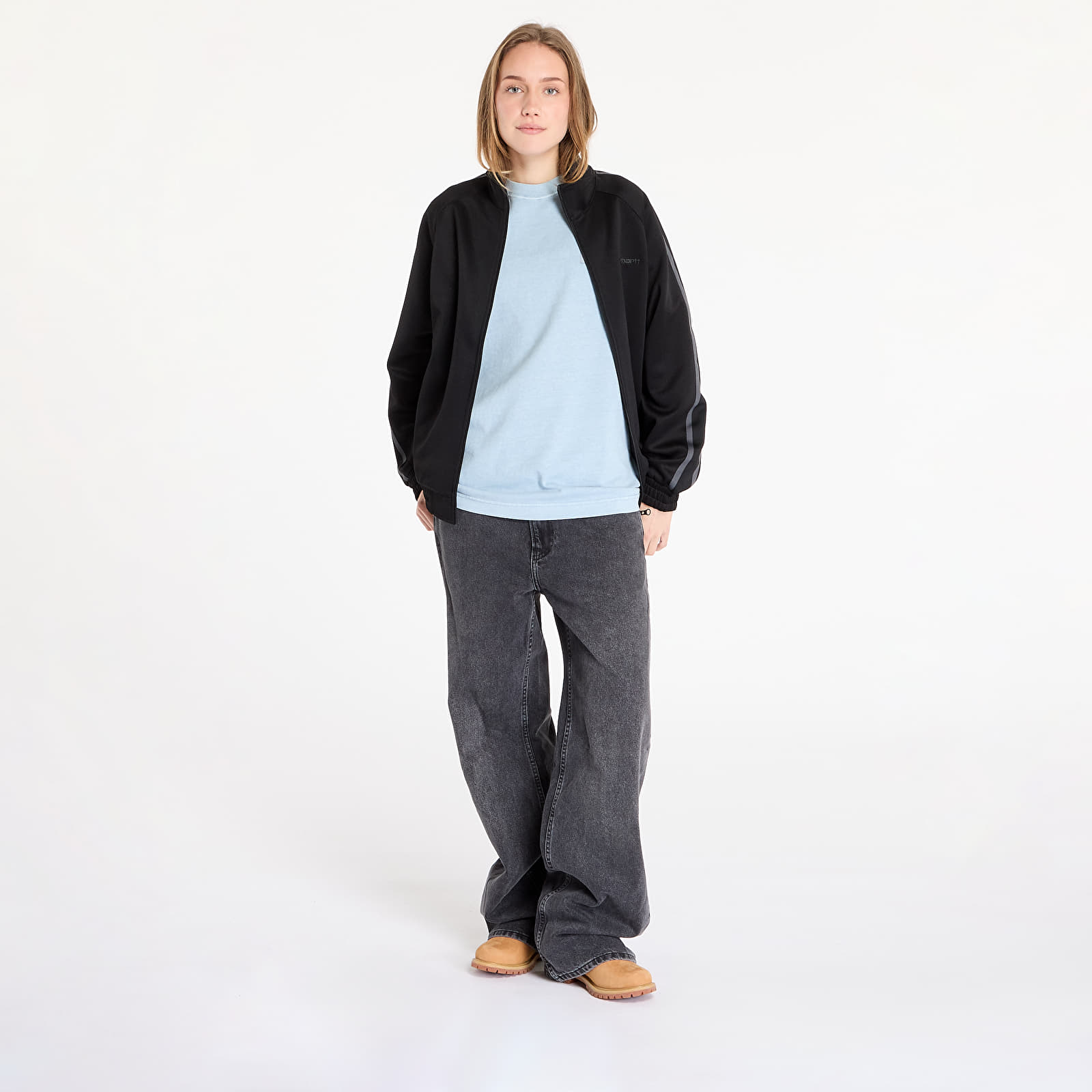Pánské mikiny Carhartt WIP Bolan Jacket UNISEX Black/ Graphite