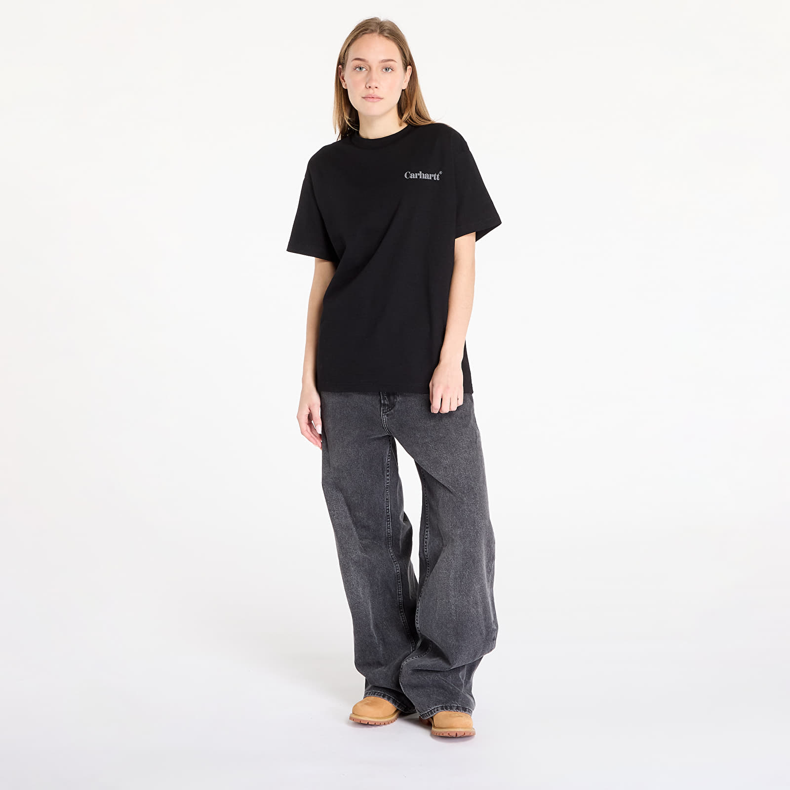 T-skjorter for menn Carhartt WIP S/S Fold Duck T-Shirt UNISEX Black