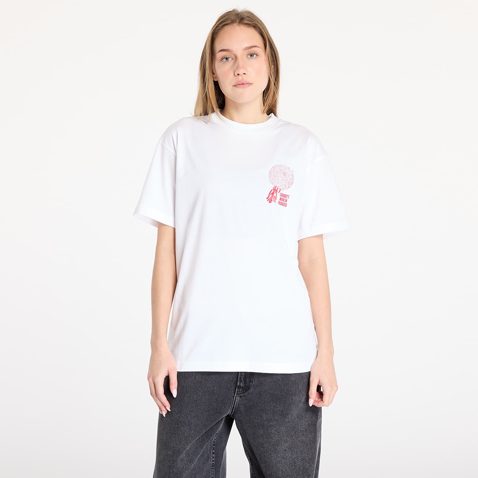 T-shirty męskie Carhartt WIP S/S Chrysanthemum T-Shirt UNISEX White